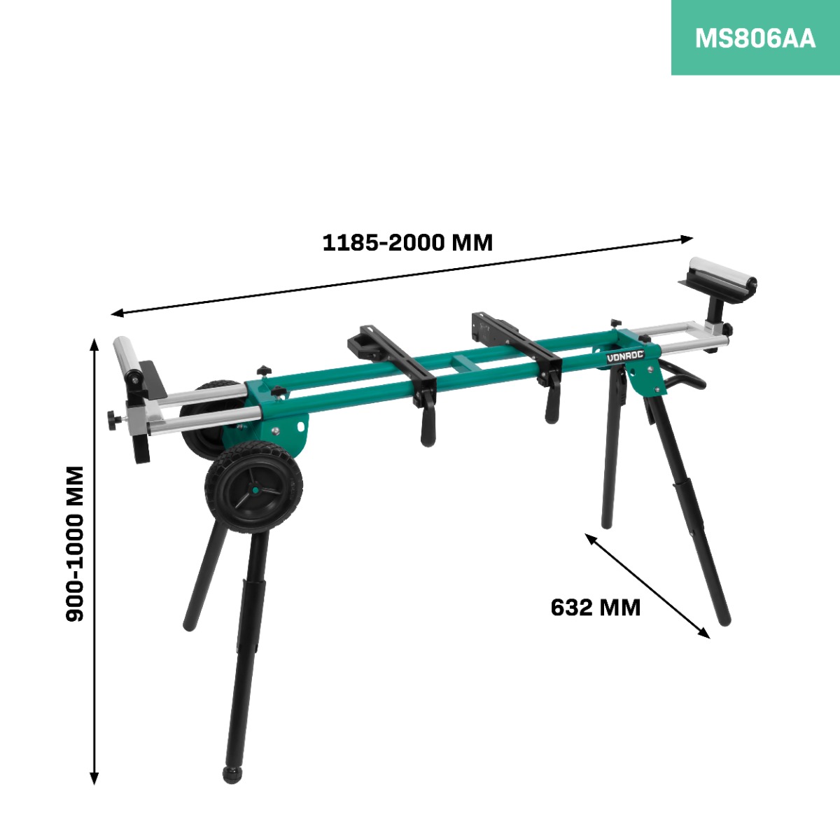 VONROC MS806AA VONROC Supporto mobile per troncatrice. Estensione base universale