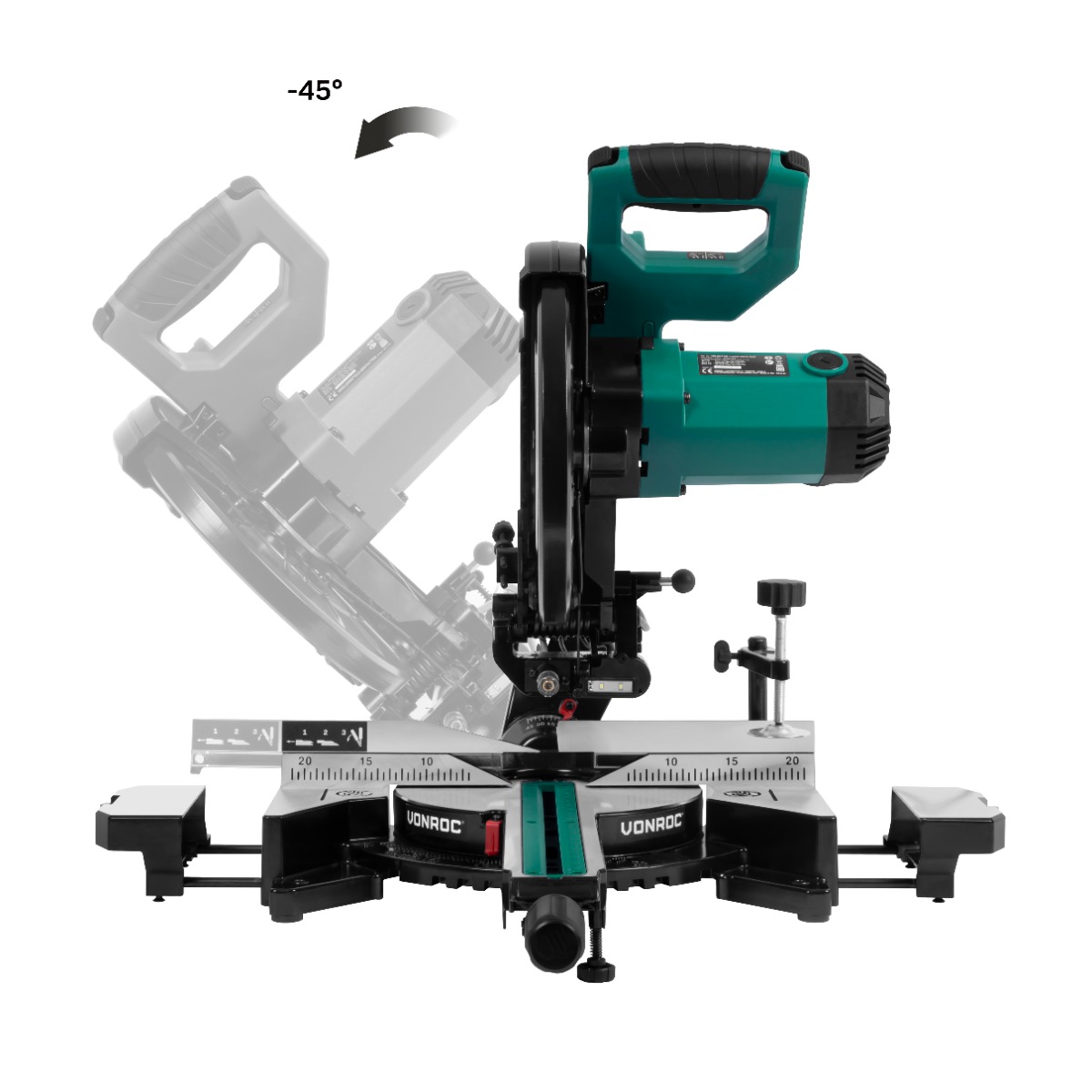 VONROC MS507AC Troncatrice scorrevole 2200W - 255mm