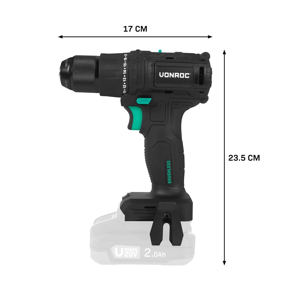 Perceuse sans fil VONROC PRO 20 V