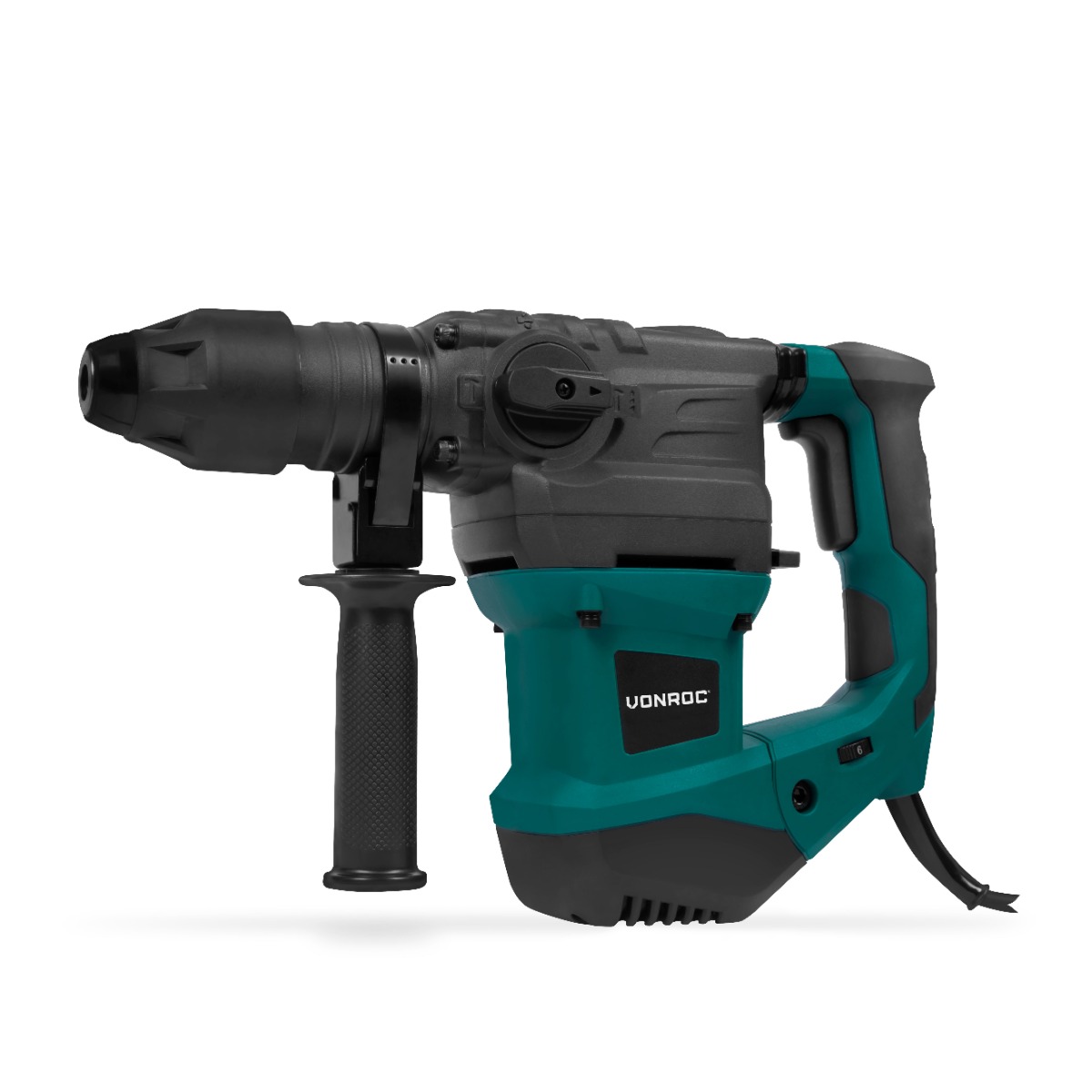 Martello Rotante Perforatore VONROC 1800W-6 Joule. 4 Funzioni. Velocità Regolabile - SDS Plus Martello Perforatore 4 Funzioni