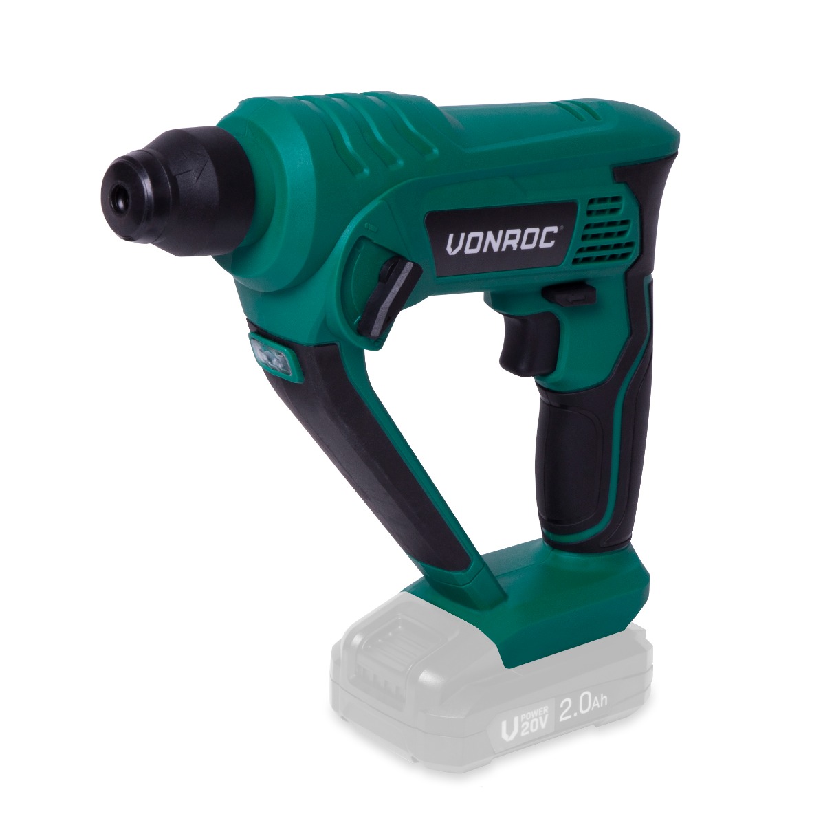 VONROC RH501DC Martello perforatore VPOWER 20V 1.3 Joule - SDS plus