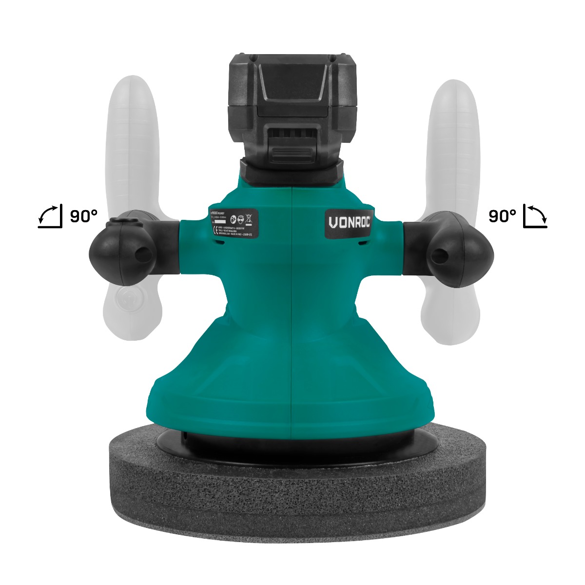 VONROC S3_PM508DC Lucidatrice auto e barca 20V Ø240mm con batteria 4Ah