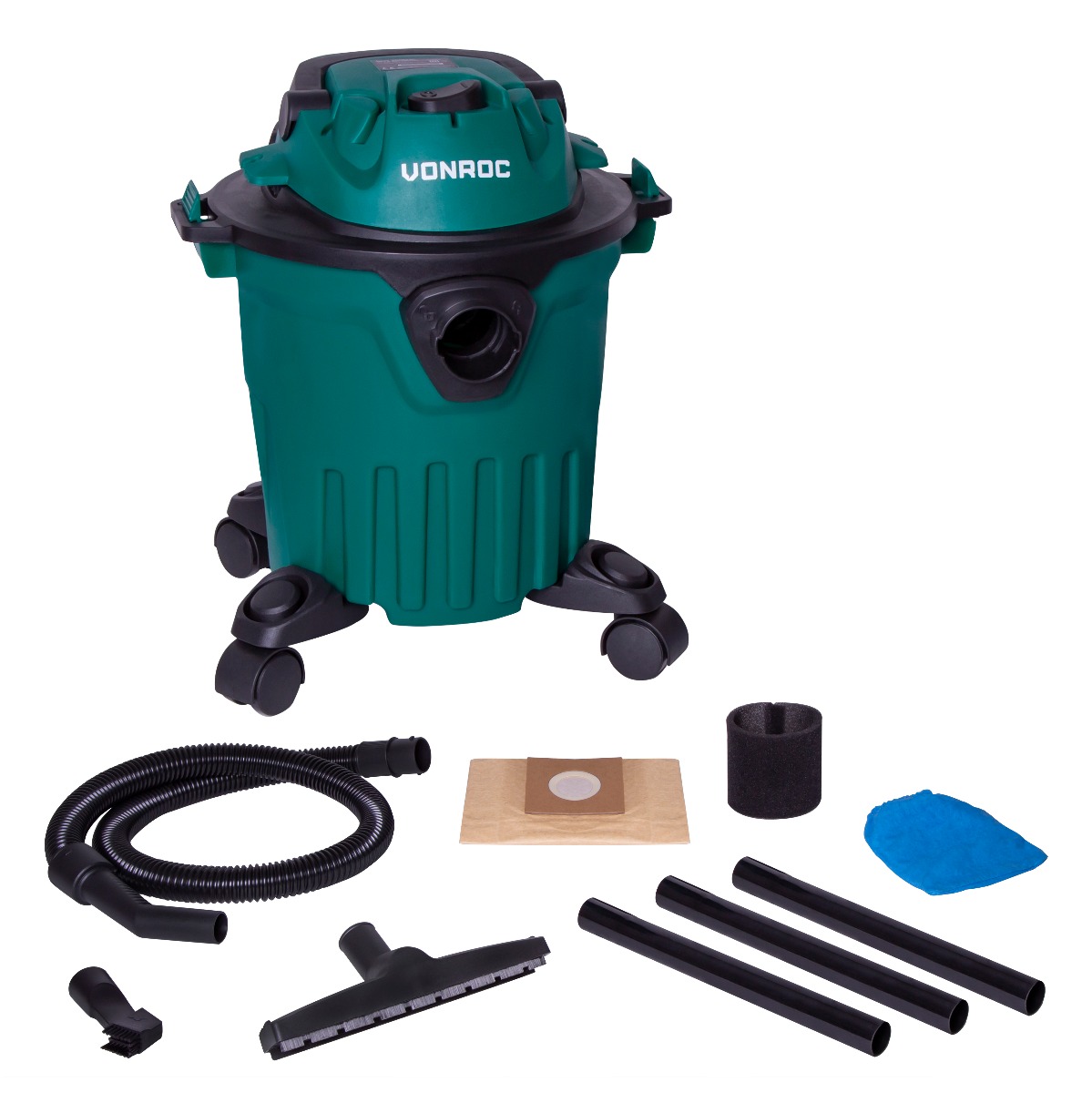 VONROC VC502C Aspiratore|Aspirpolvere e aspiraliquidi 1000W