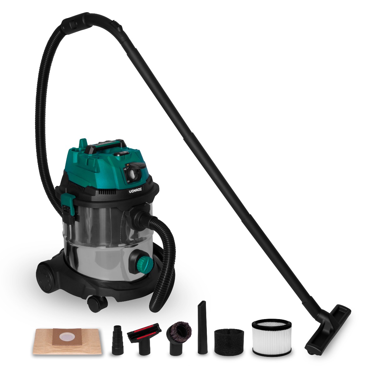 VONROC VC504AC Aspiratore solidi e liquidi 1400W