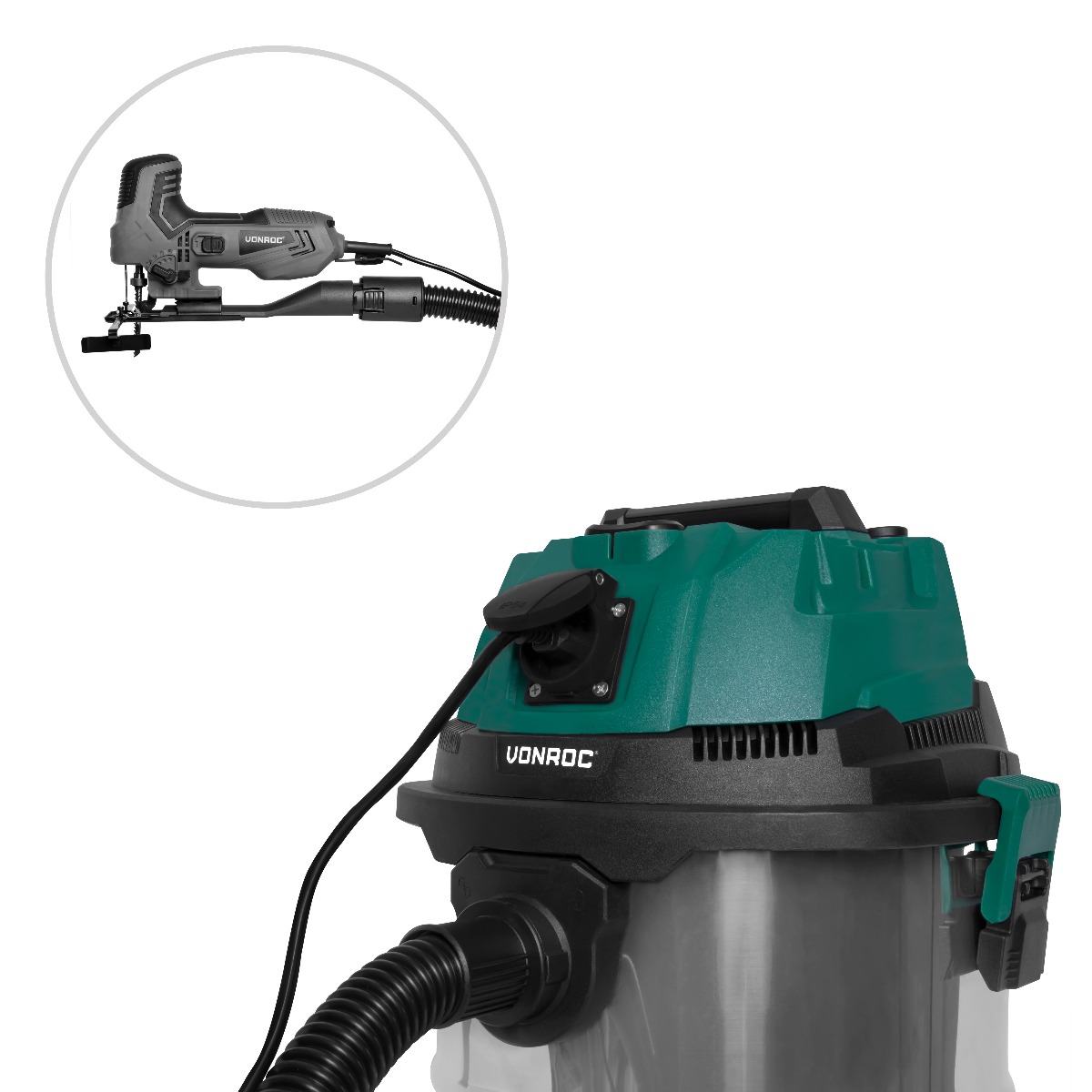 VONROC VC504AC Aspiratore solidi e liquidi 1400W