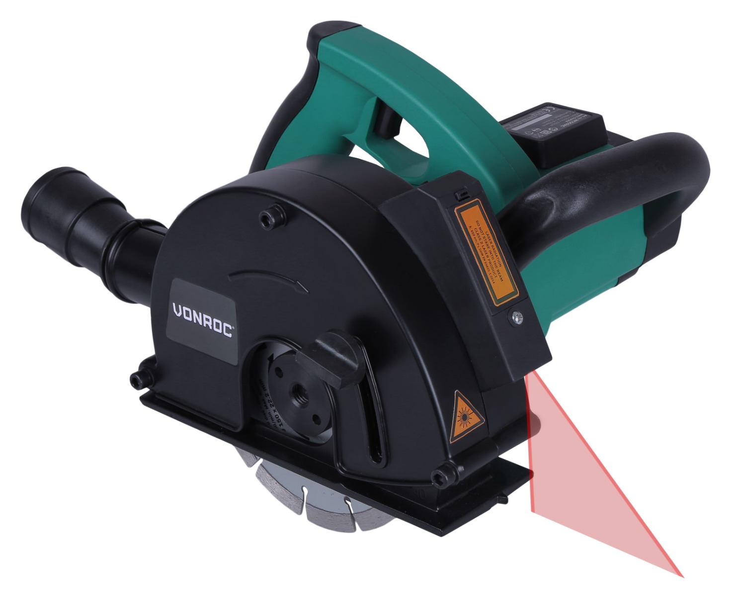 VONROC S2_WC502AC Scanalatore|Scanalatrice da muro 1700 W, 150 mm con 6 dischi diamantati
