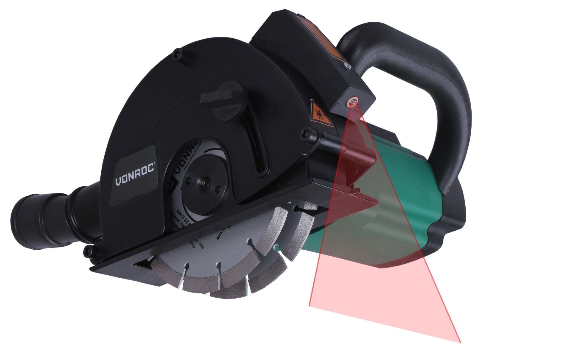 VONROC S_WC502AC Scanalatore|Scanalatrice da muro 1700 W, 150 mm