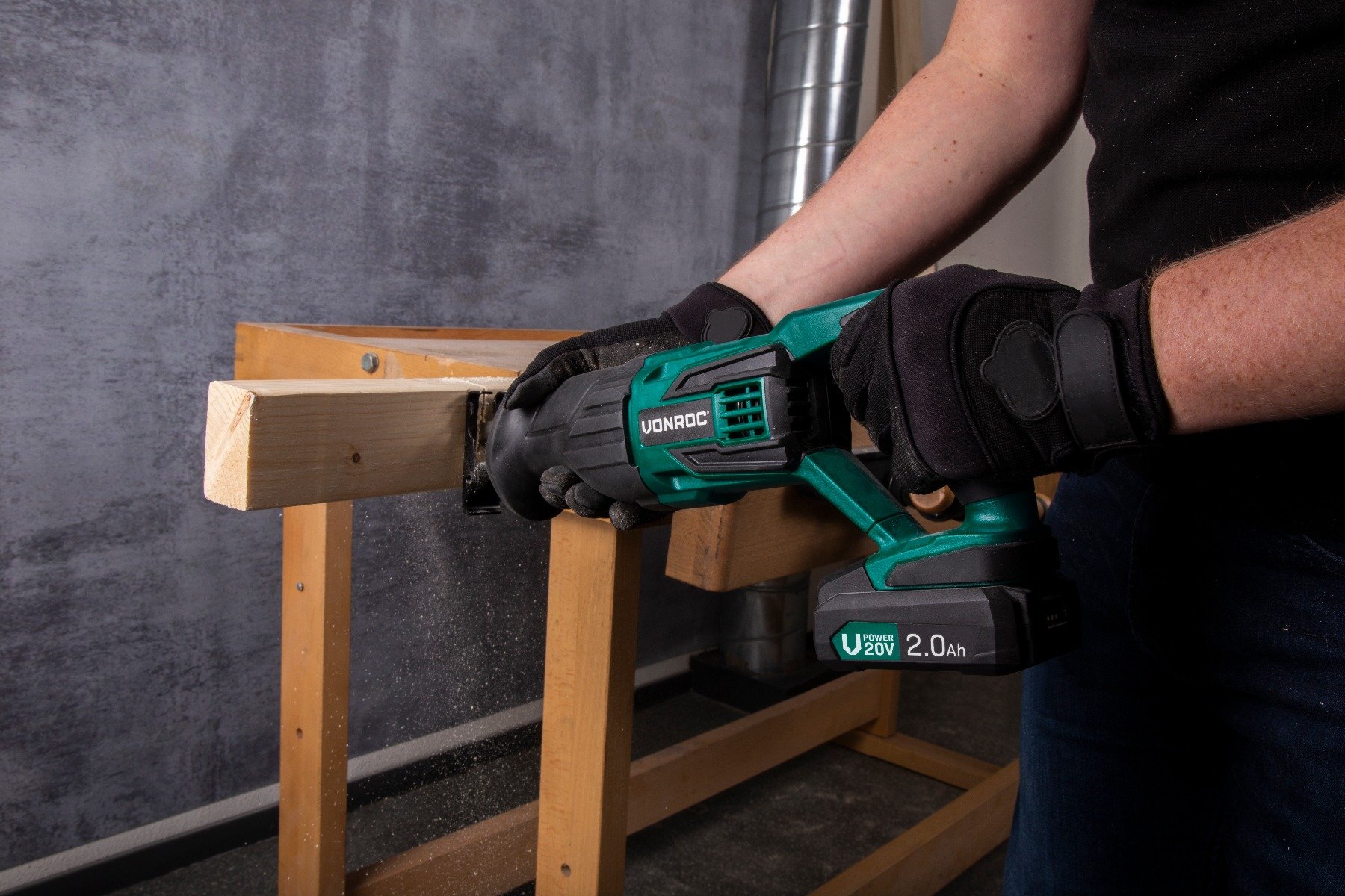 S2_RS501DC VONROC Seghetto a gattuccio a batteria 20V