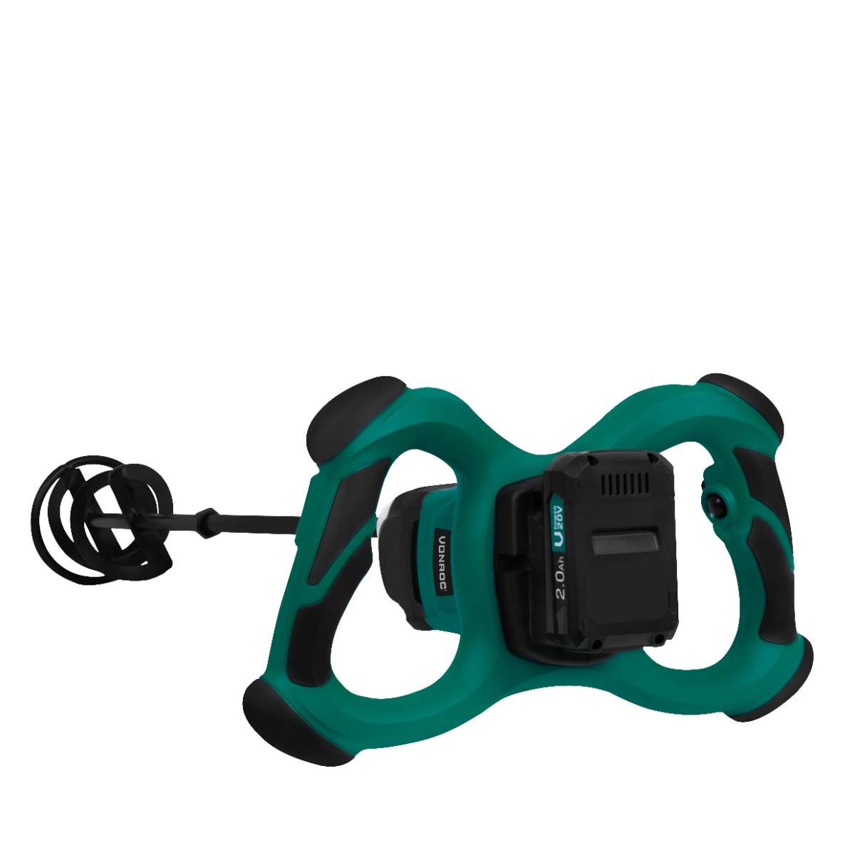 VONROC S_PM506DC Miscelatore cemento e malta VPOWER 20V con una batteria 2.0 e caricatore