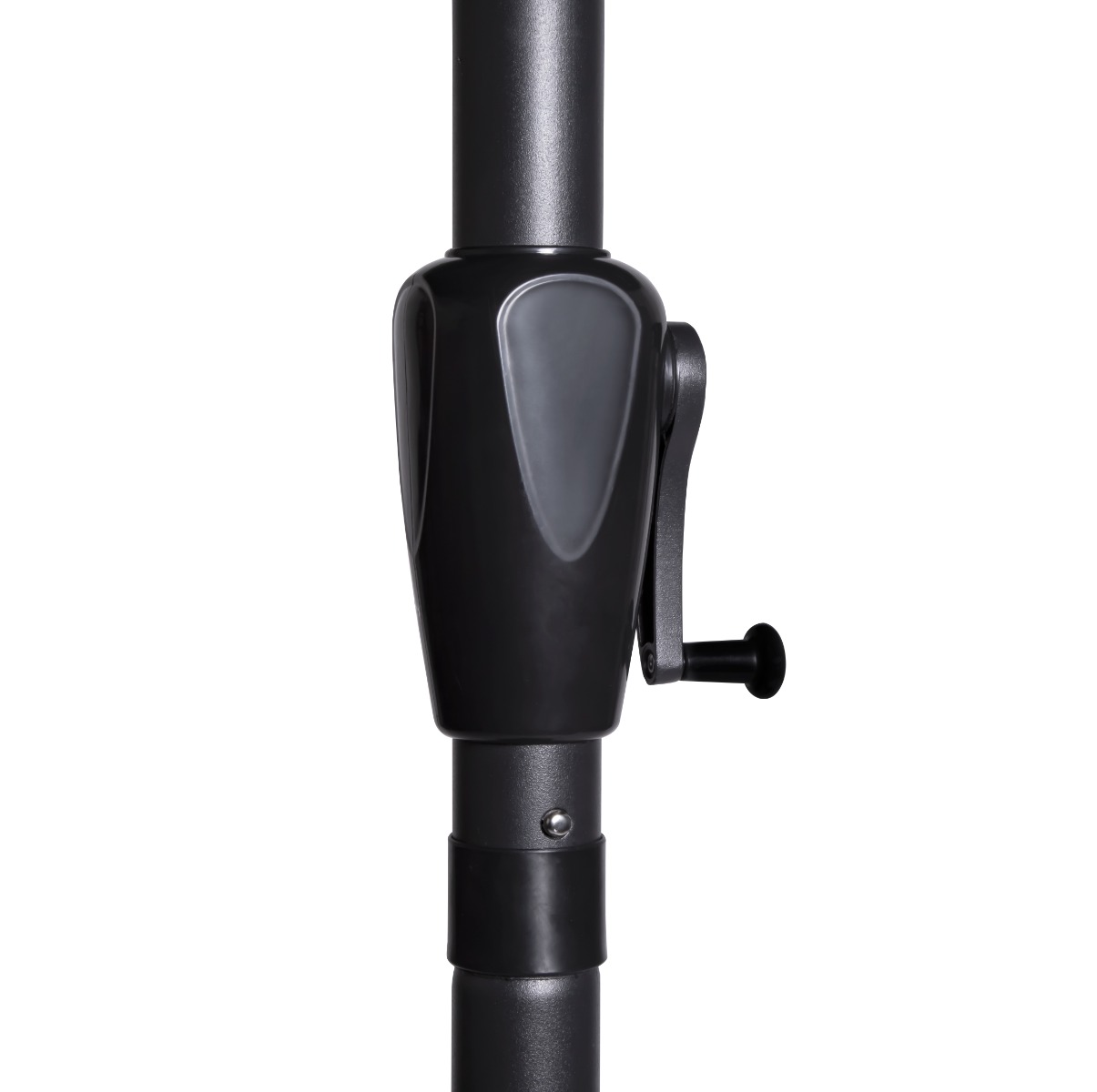 VONROC GP508XX Ombrellone da giardino e balcone esterno 270x135cm. Nero