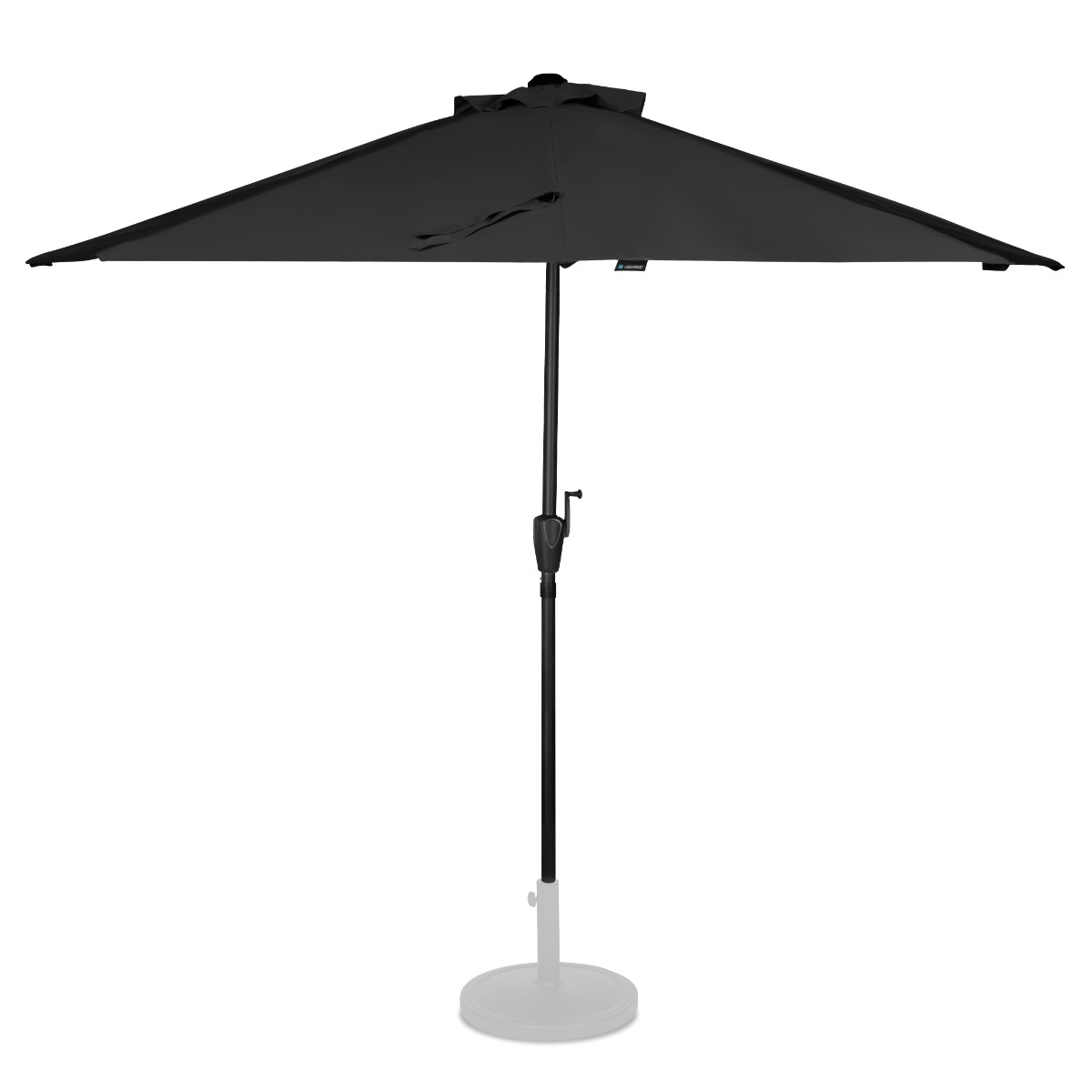 VONROC GP508XX Ombrellone da giardino e balcone Premium 270x135cm. Nero