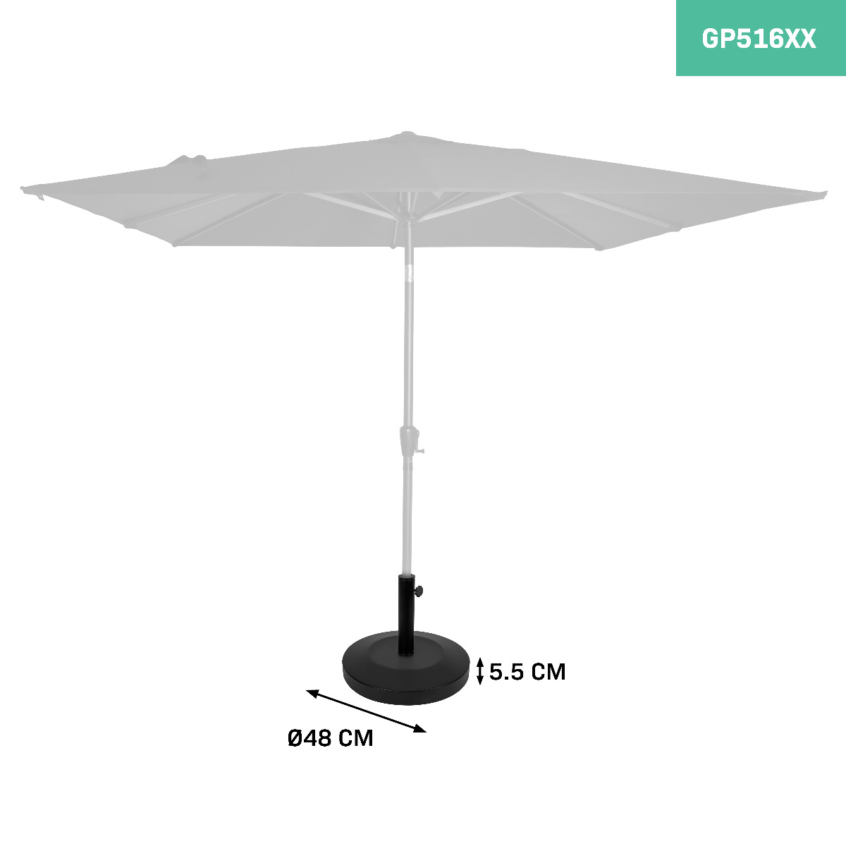 Pied de parasol VONROC