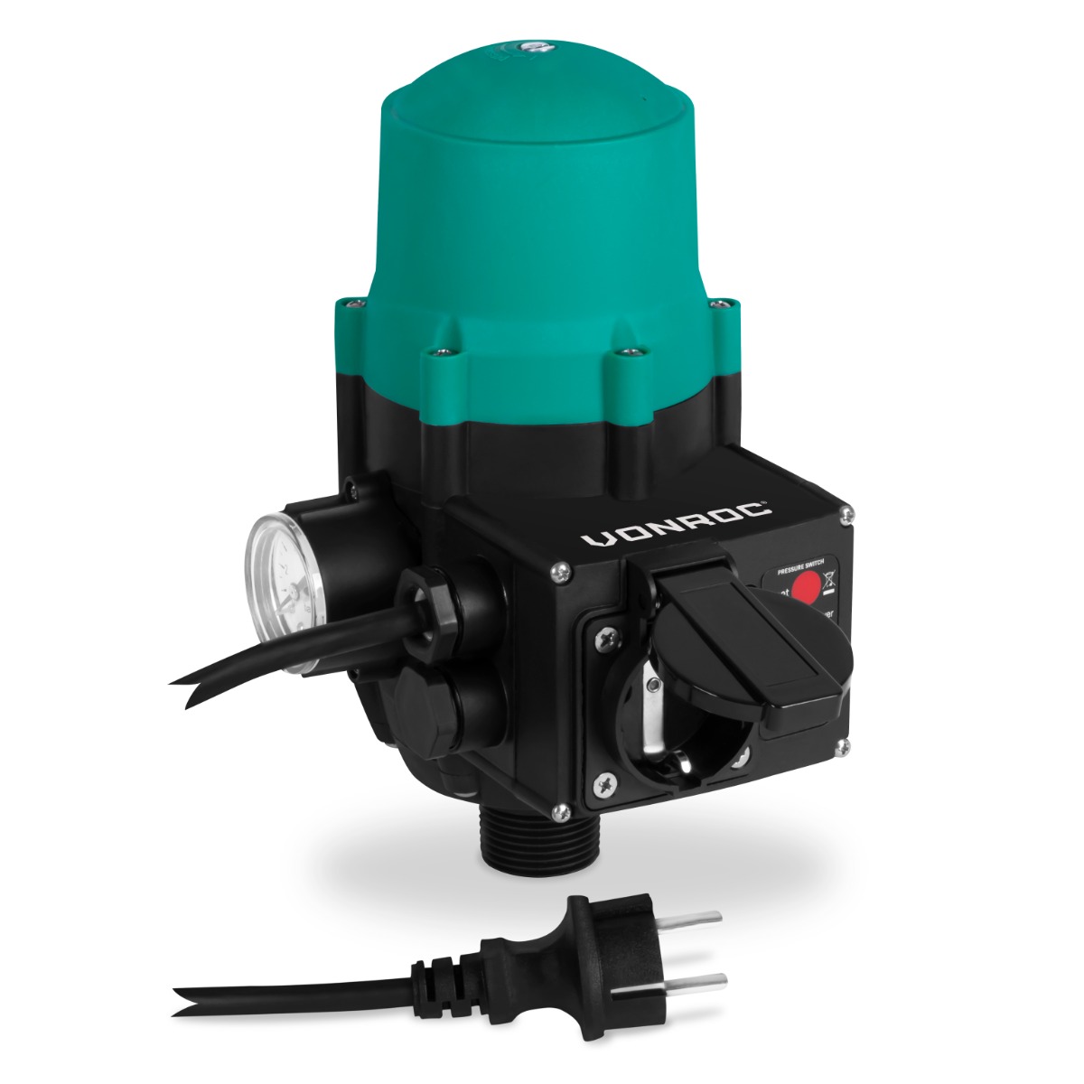 VONROC GP804AA Pressostato / pressostato elettronico. Plug & Play. Max. 1100W