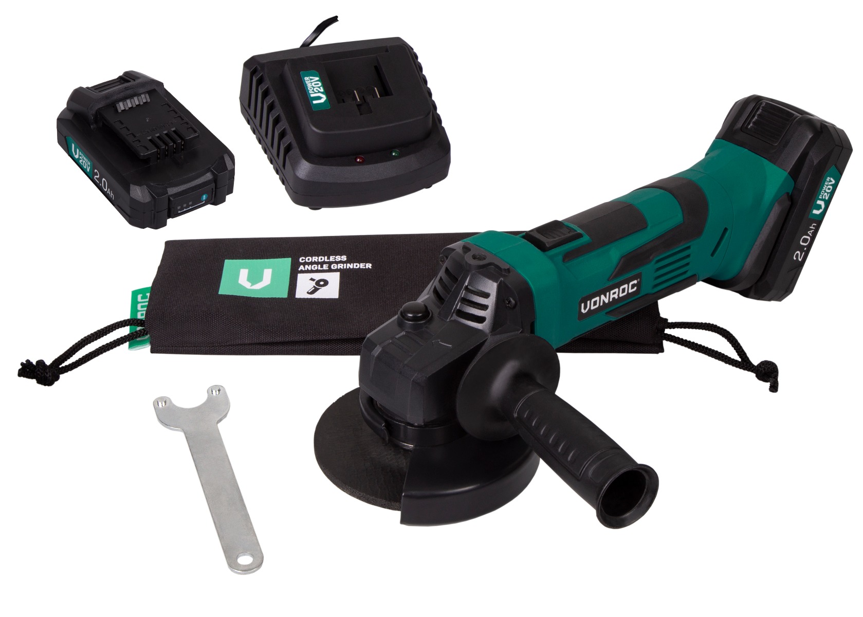 VONROC S2_AG501DC Smerigliatrice angolare a batteria 20V/115mm