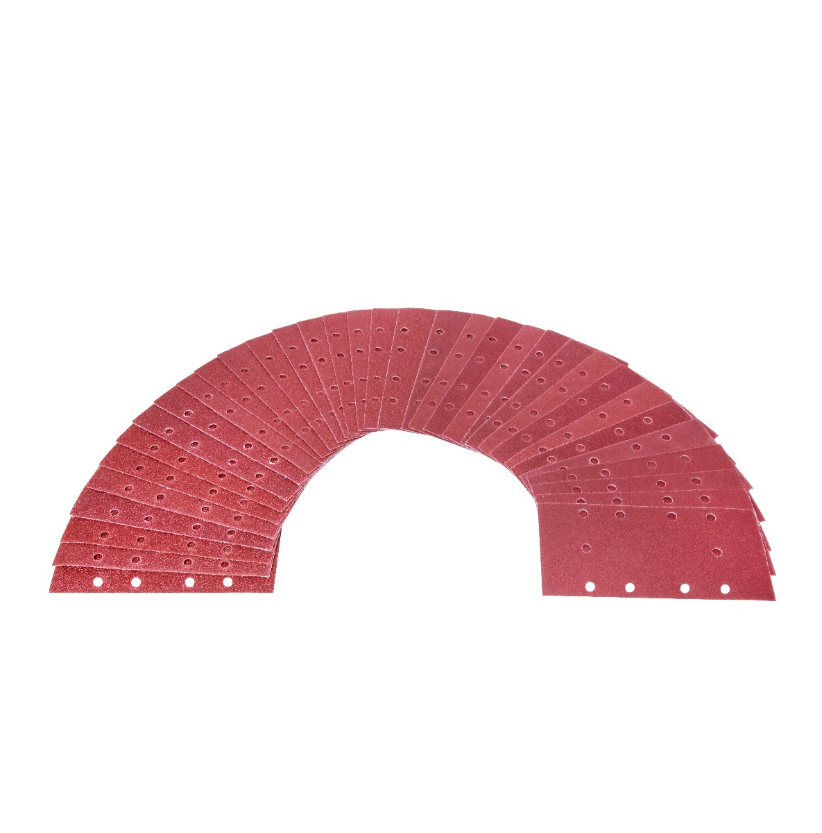 VONROC OS802AA Set 50 pezzi carta abrasiva 92x187mm. Per levigatrici orbitali. G40, G80, G120, G180 e G240
