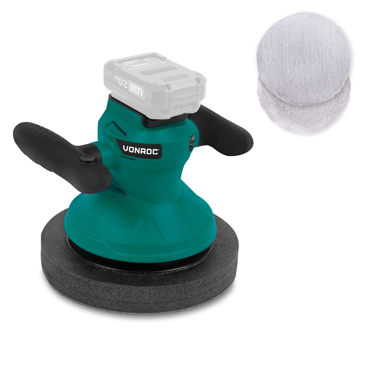 VONROC PM508DC Lucidatrice auto e barca 20V Ø240mm