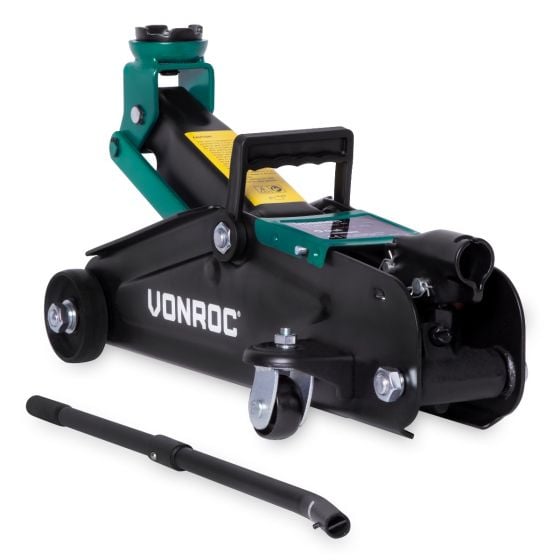 VONROC TJ501XX Cric per auto|Martinetto 2 tonnellate. Altezza massima 33cm