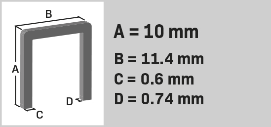 ET802AC 1000 Graffe universali da 10mm VONROC