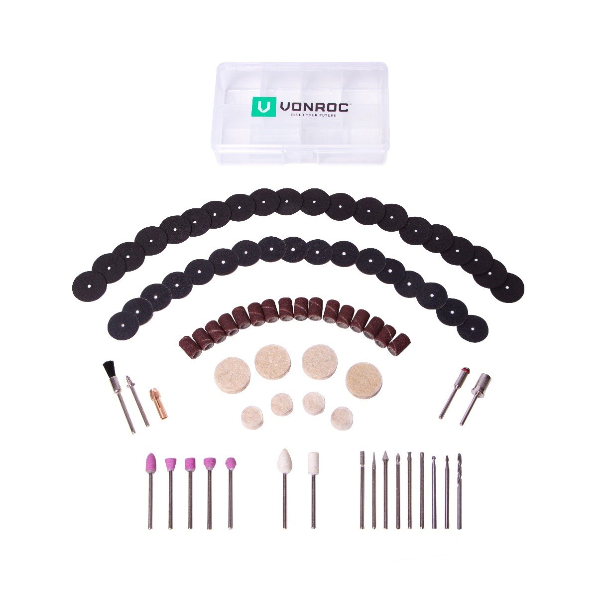 VONROC CT803AA Set di accessori per utensile multifunzione rotante - 100 pz. - Universali