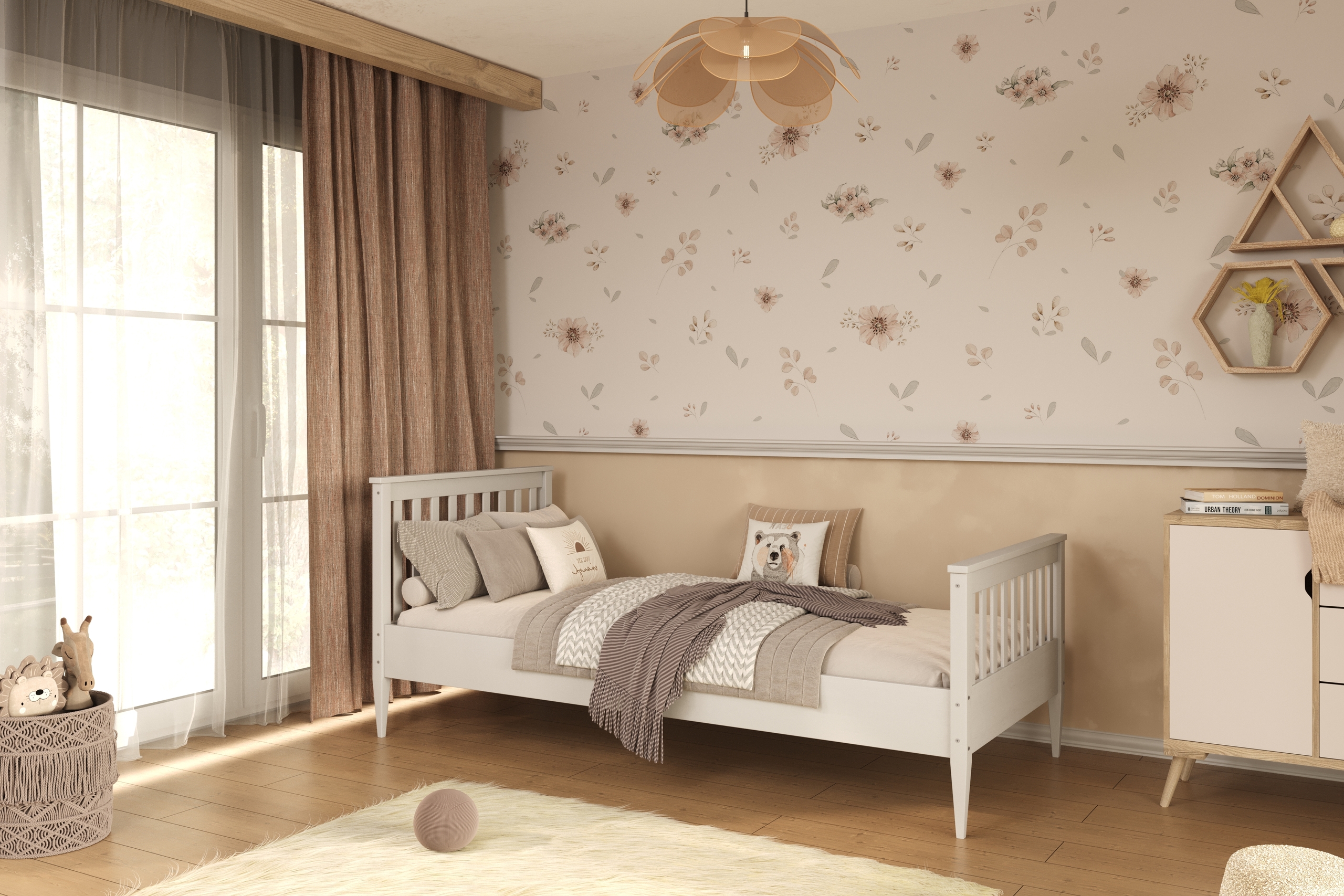 Lit enfant Bois naturel brut ou verni