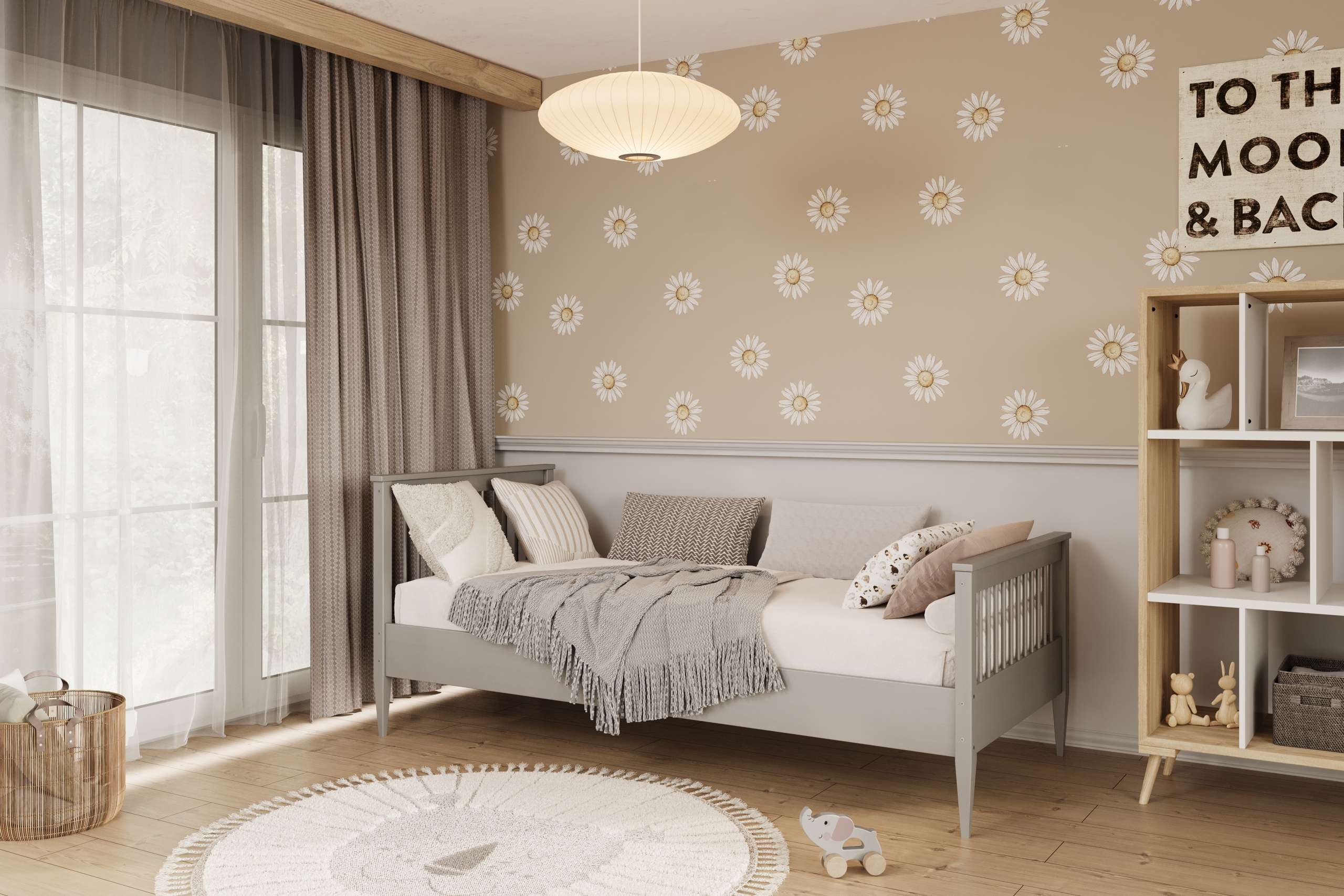 Lit enfant Bois naturel brut ou verni