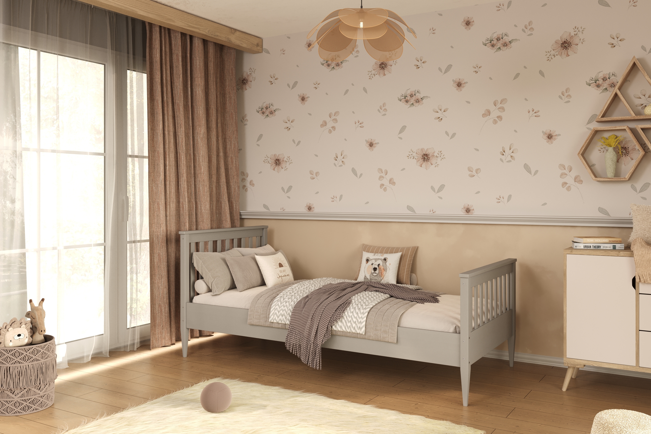 Lit enfant Bois naturel brut ou verni