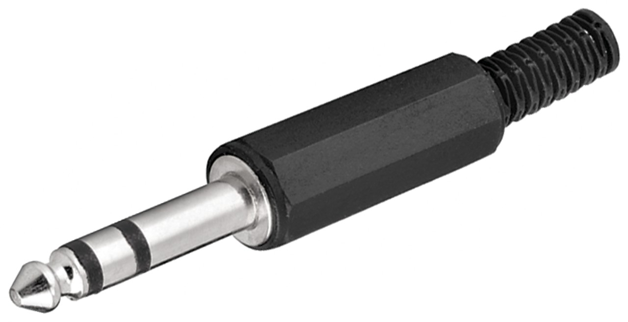 JACK 6,3mm männlicher Stereo-Kunststoffstecker