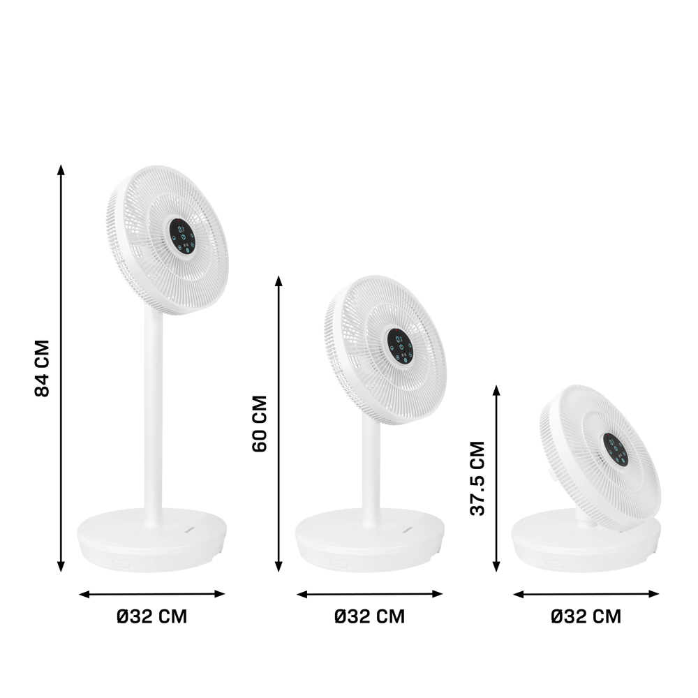 Ventilateur sans fil VONROC BREEZE