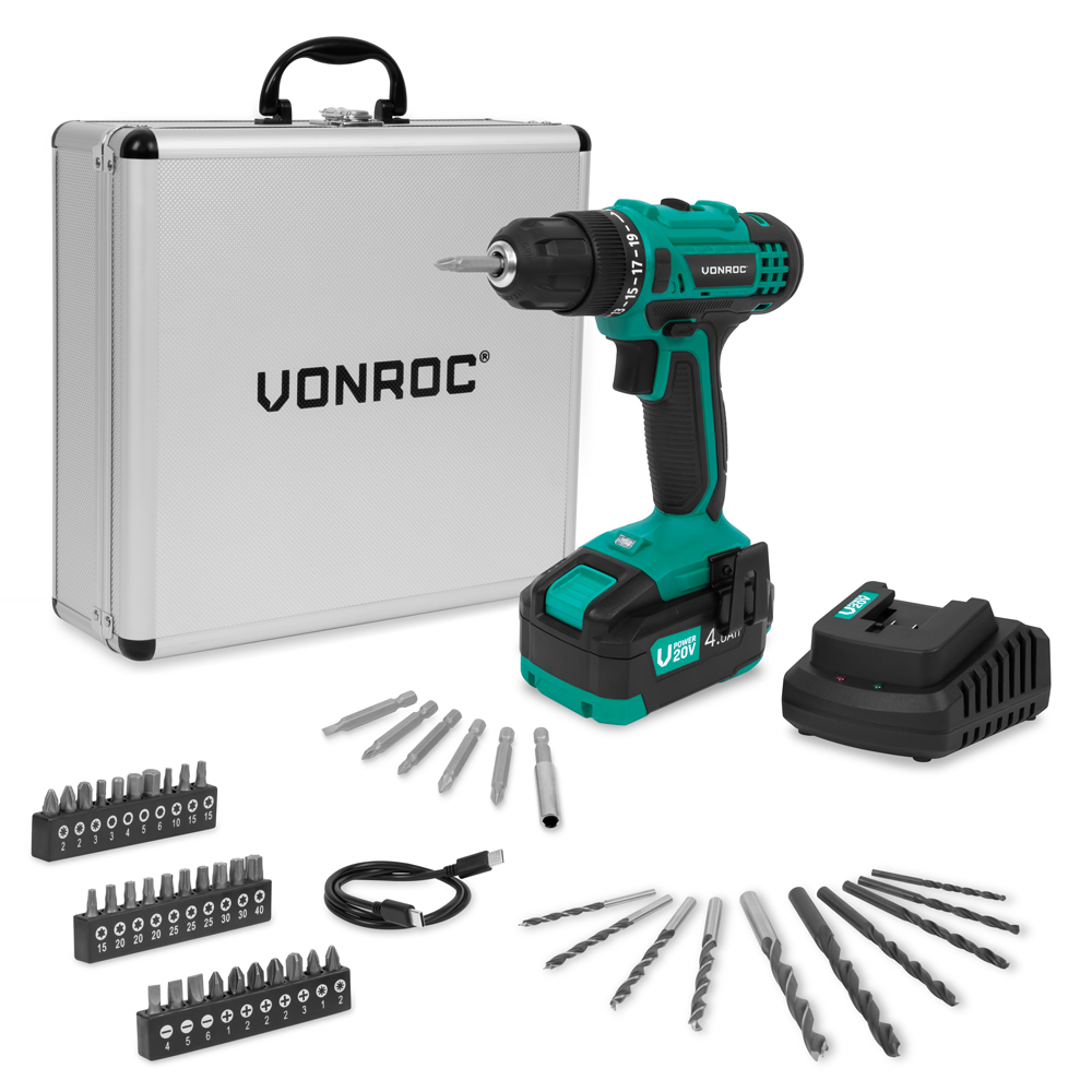 Perceuse sans fil VONROC 20V