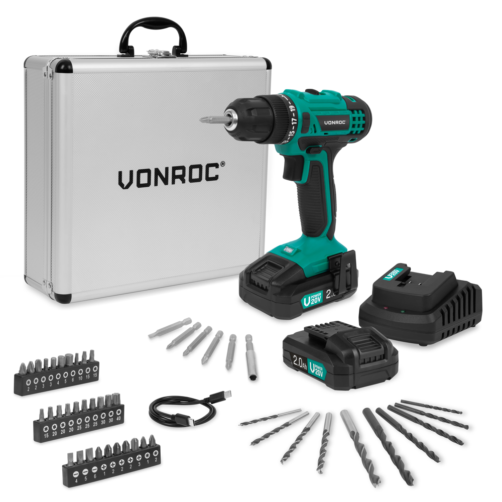 Perceuse sans fil VONROC 20V