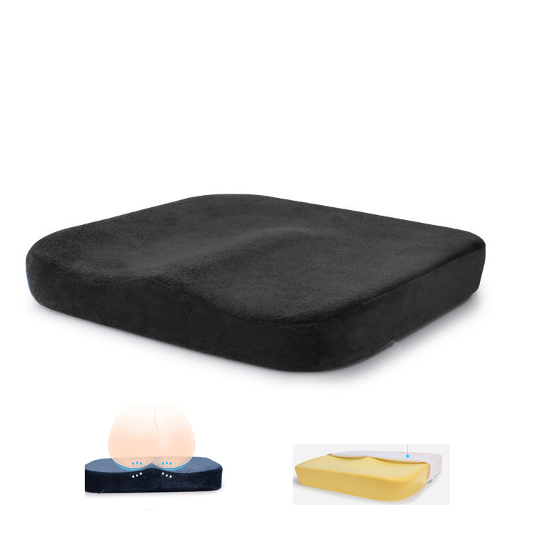 Ecloud Shop Sedia da ufficio cuscino memory foam cuscino del sedile antiscivolo coccyx supporto per dolori ai fianchi 