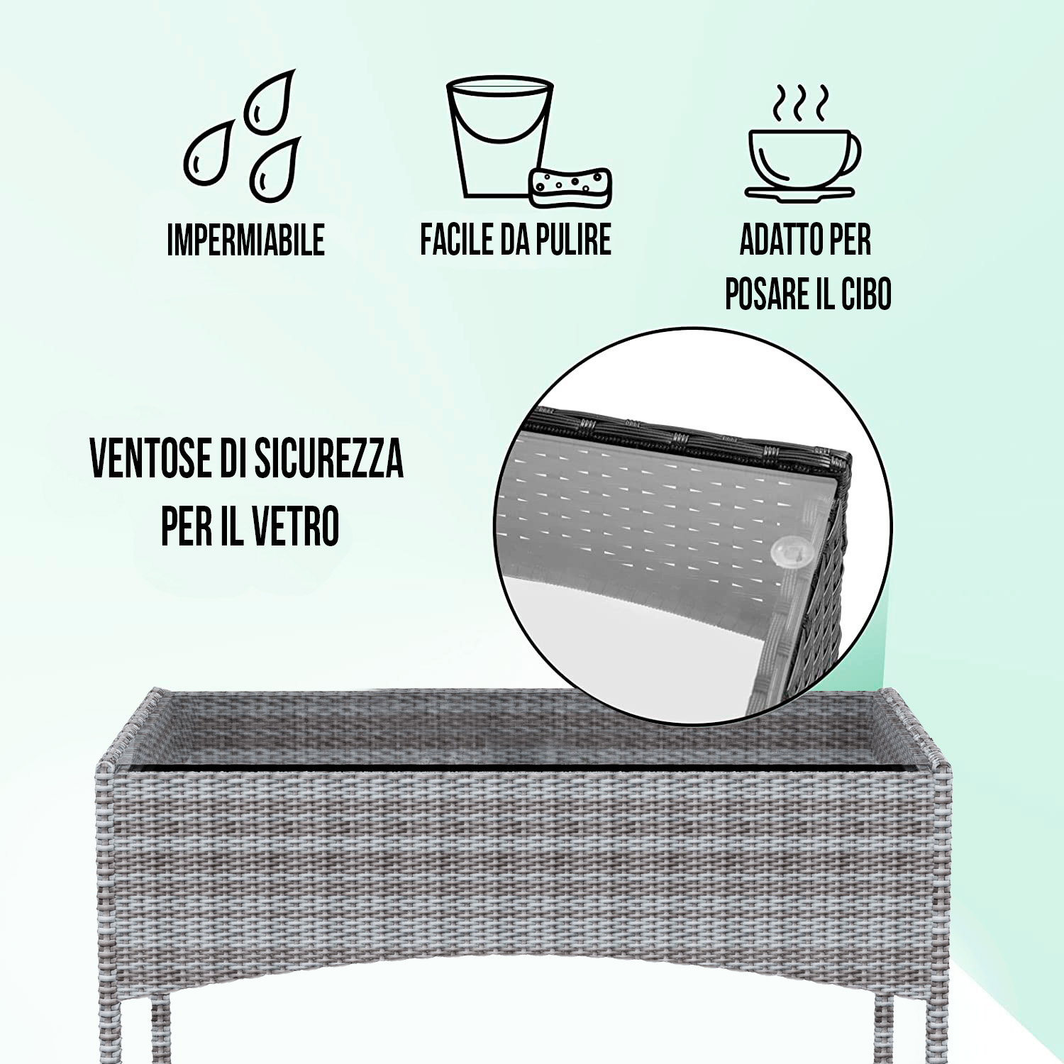 Arreditaly Set Di Mobili Da Giardino Salotto Salottino In Rattan 4 Posti Con Tavolino E Ripiano In Vetro 2 Poltrone E Divano 2 Posti Per Giardino Esterno Piscina Cuscini Sfoderabili (Grigio) -Giardino di Lusso AAHKMJXYDAFdJAOAIMEbOAch7w5JgkD56B5b mYl T9Isf4DCJN 5REyQjePMyCh ltBtoxu