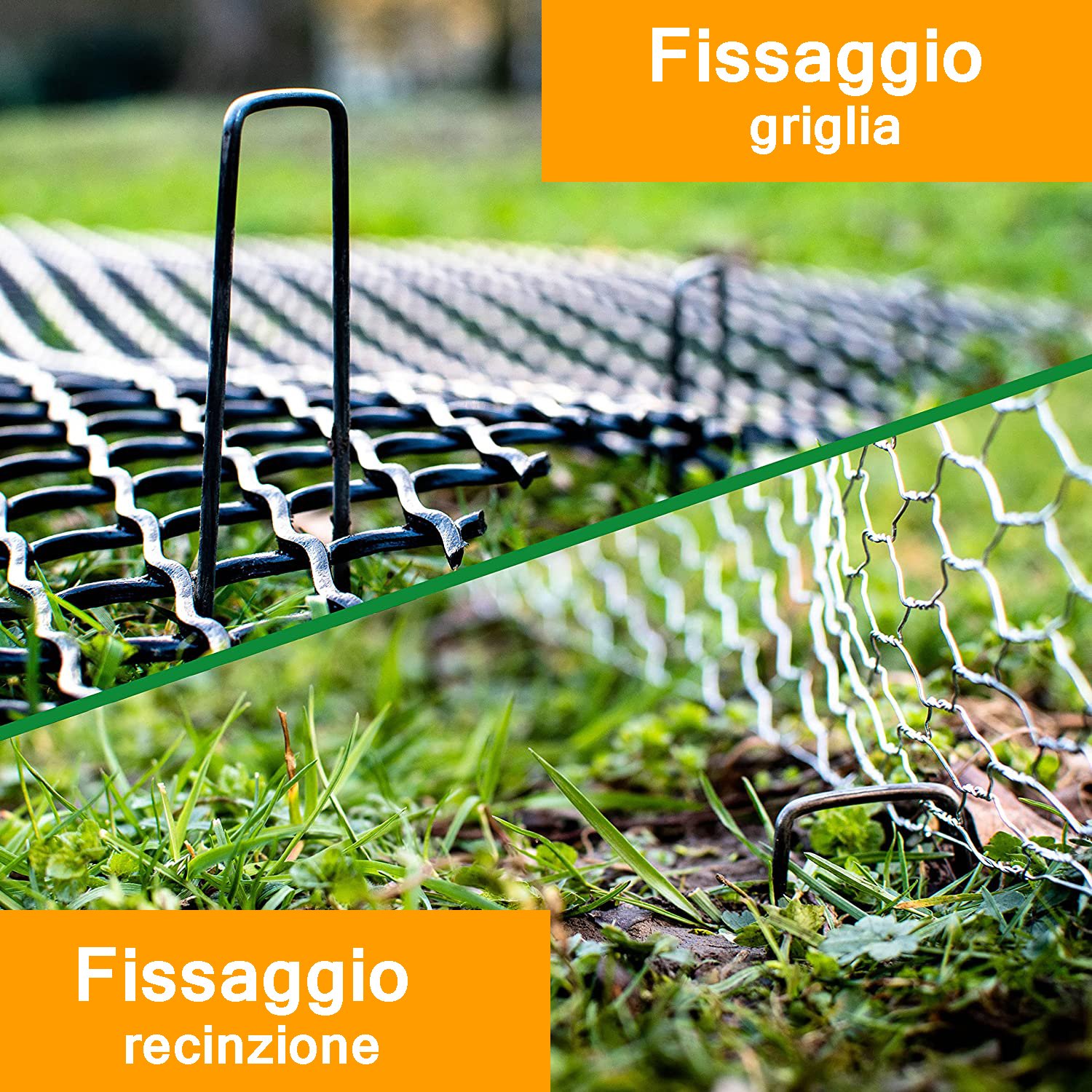 50 Picchetti In Robusto Acciaio Non Galvanizzato Per Fissaggio Telo Pacciamatura Recinzione Giardino Erba Sintetica Ancoraggio Prato Rete Lunghezza 150 Mm, 25 Mm Di Larghezza, Ø 3 Mm -Negozio al dettaglio Piante Casa AAHKMJXYDAFdJAOAIMEbOAch7w5JgkD56B5b mYl T9Isf4DCJN 5REyQjePMyCh ltBtoxu