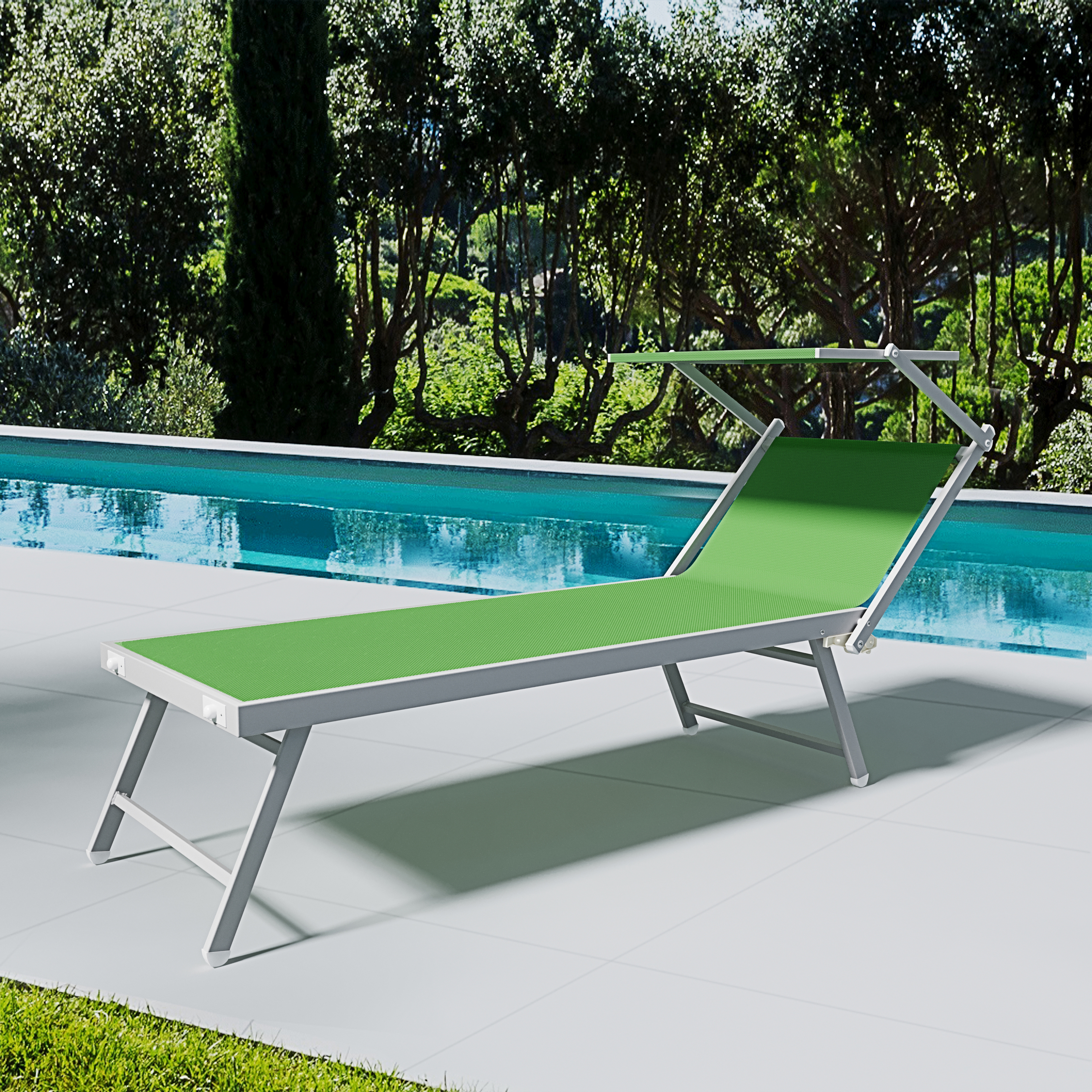Lettino Verde Prendisole Pieghevole Professionale In Alluminio E Tessuto Textilene Tettuccio Orientabile Tettino Parasole Sdraio Prendi Sole Mare Spiaggia Piscina Giardino 182 X 60 X 38 Cm -OUTSUN Giardino Negozio AAHKMJXYDAFdJAOAIMEbOAch7w5JgkD56B5b mYl T9Isf4DCJN 5REyQjePMyCh ltBtoxu