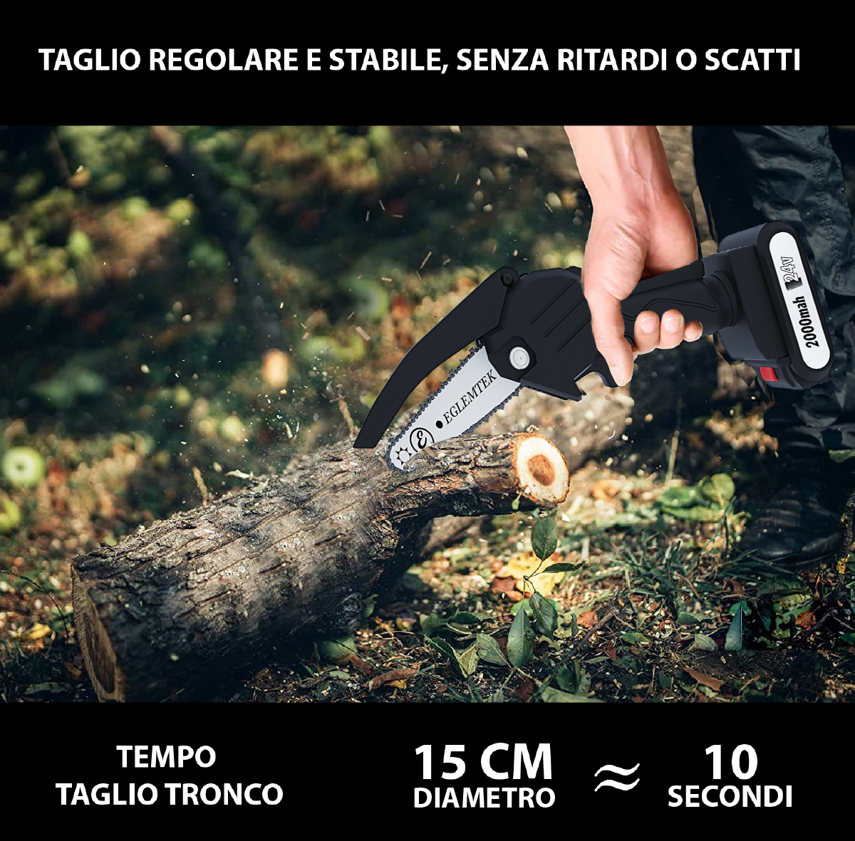 Mini Motosega A Batteria Elettrica Portatile Con 4 Catene, 2 Batterie E Caricatore Moto Sega Ricaricabile Lama 130 Mm Batteria 24V Ideale Potatura Alberi Giardino Giardinaggio Fai Da Te Colore Nero -Husqvarni Negozio AAHKMJXYDAFdJAOAIMEbOAch7w5JgkD56B5b mYl T9Isf4DCJN 5REyQjePMyCh ltBtoxu