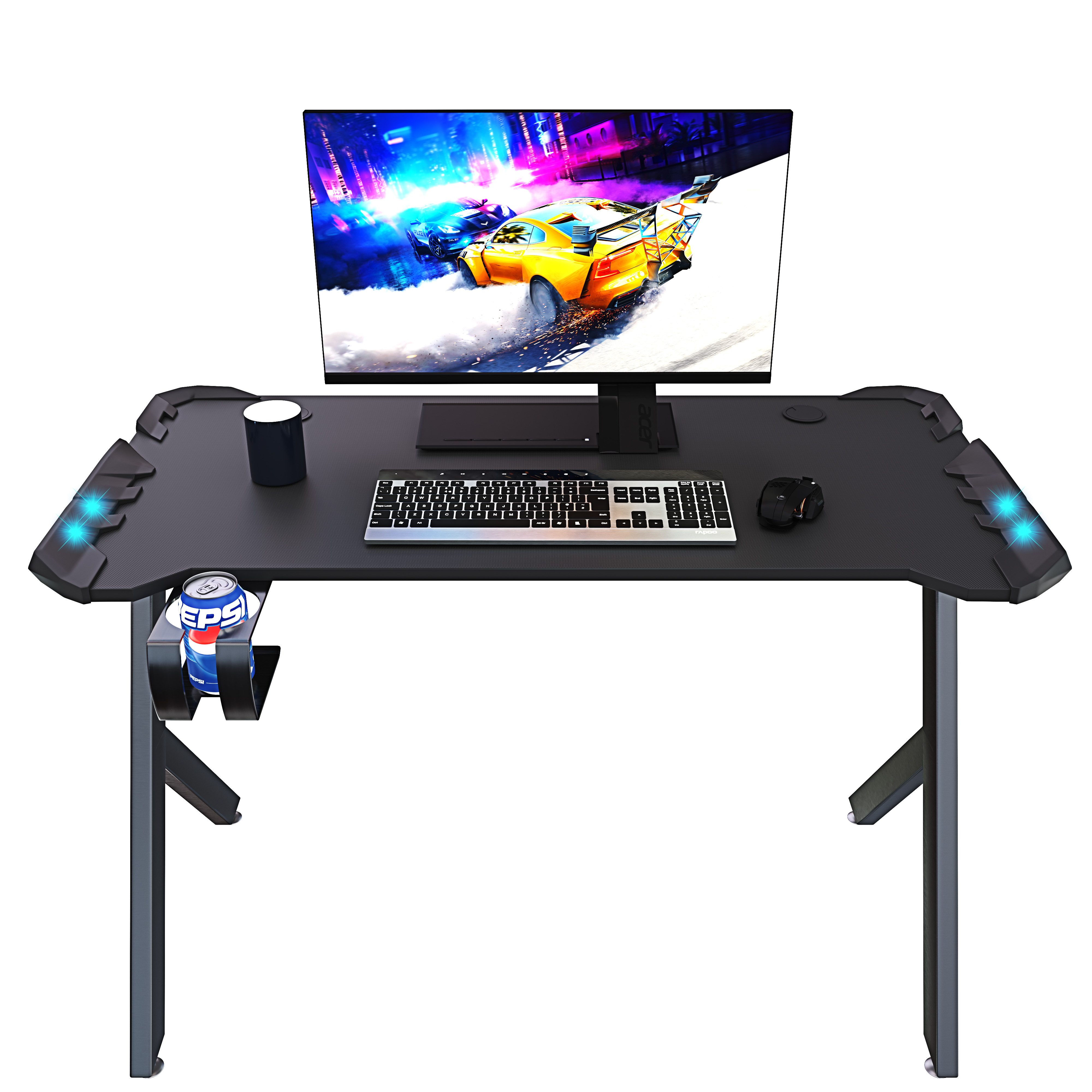 Scrivania Gaming Desk Postazione Computer PC Con LED Completa Di Accessori Tavolo Studio Salvaspazio Con Piedini Regolabili Disegno Soggiorno Camera Gamer Rockstone 120 X 61 X 73 Cm Nero -Ufficio E Casa AAHKMJXYDAFdJAOAIMEbOAch7w5JgkD56B5b mYl T9Isf4DCJN 5REyQjePMyCh ltBtoxu