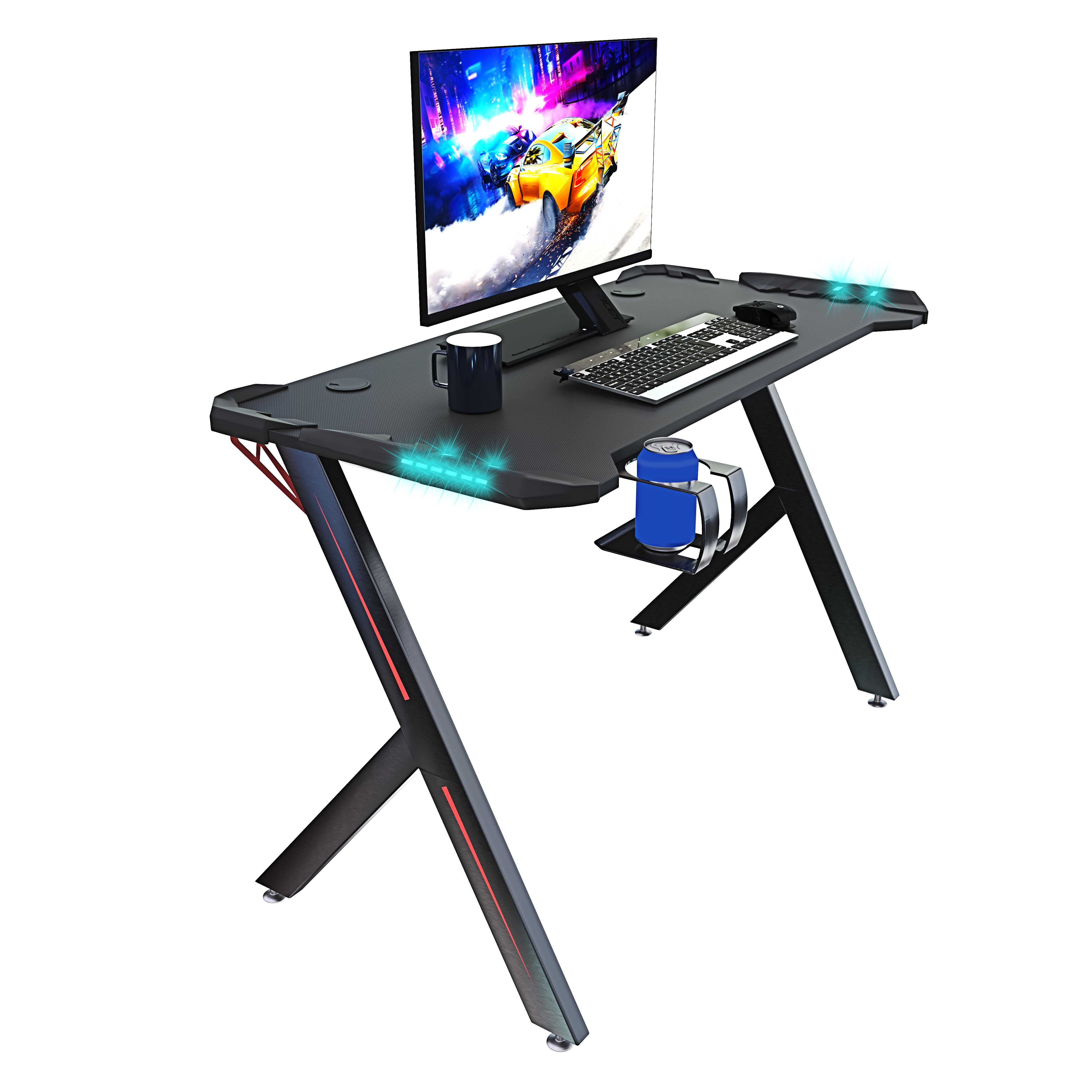 Scrivania Gaming Desk Postazione Computer PC Con LED Completa Di Accessori Tavolo Studio Salvaspazio Con Piedini Regolabili Disegno Soggiorno Camera Gamer Rockstone 120 X 61 X 73 Cm Nero -Ufficio E Casa AAHKMJXYDAFdJAOAIMEbOAch7w5JgkD56B5b mYl T9Isf4DCJN 5REyQjePMyCh ltBtoxu K2IyffEGxn06n8G2otkwQqAh6oYsEfpMljfGdG 4UHJEttTvj0sKmSFNZo=