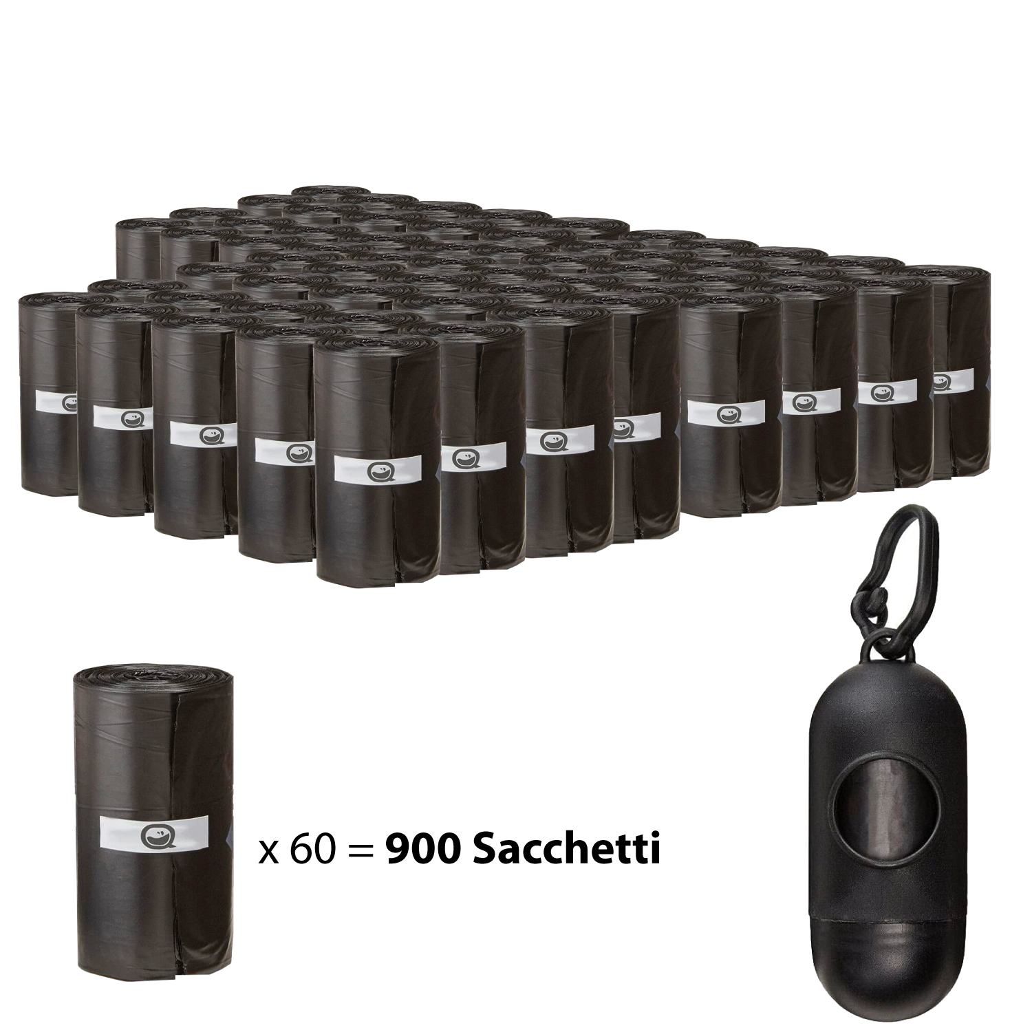 Sacchetti Igienici Per Bisogni Escrementi Per Cani Cane Animali Domestici Bustine Raccolta Cacca Deiezioni Sacco Extra Spesso Resistente Con Dispenser E Clip Per Guinzaglio Colore Nero (900 Unità) -Cibi per cani in Italia AAHKMJXYDAFdJAOAIMEbOAch7w5JgkD56B5b mYl T9Isf4DCJN 5REyQjePMyCh ltBtoxu