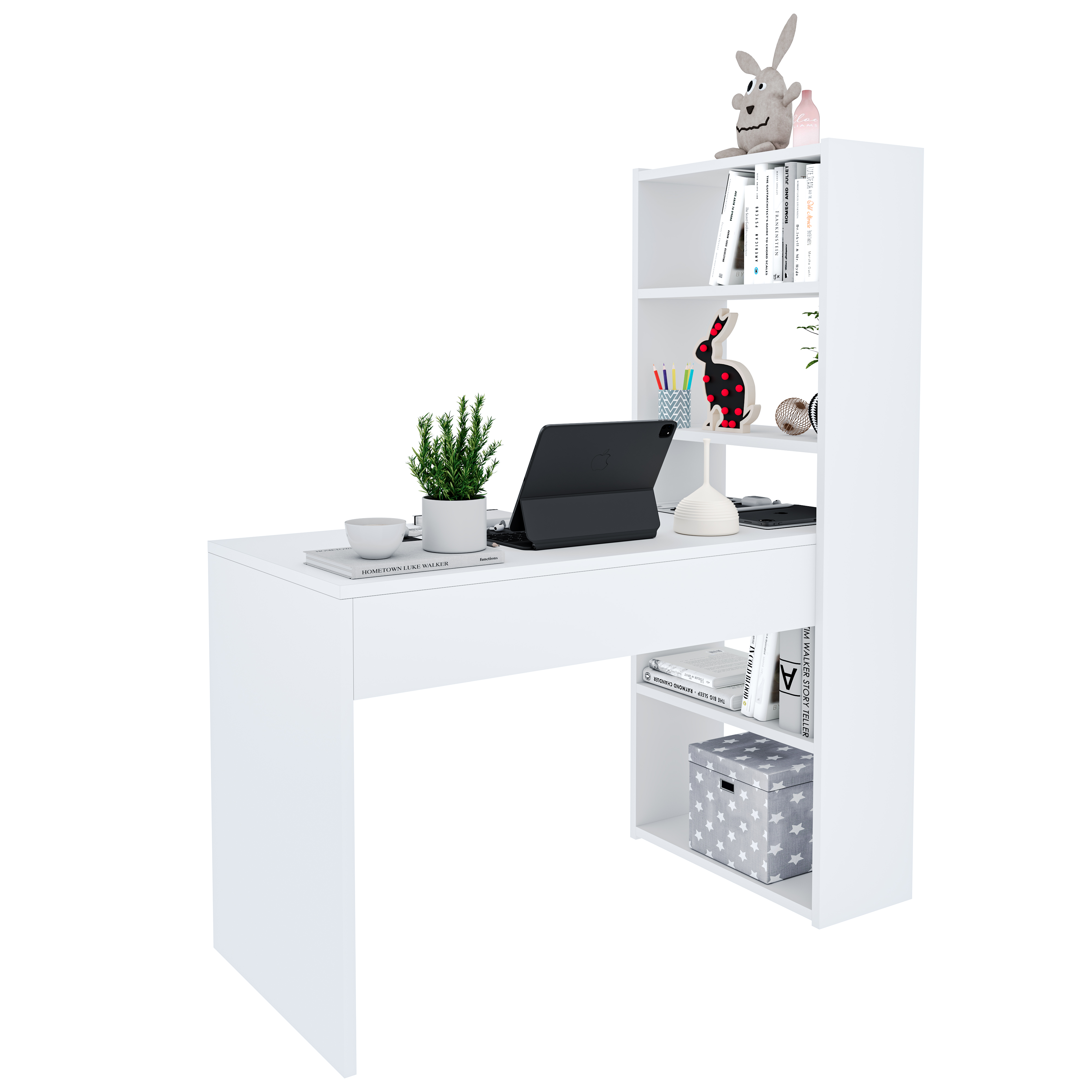 Scrivania Con Libreria Reversibile Salvaspazio Kirkensen Scrittoio Scaffali Laterali Mobile Desk Postazione Pc Da Studio Ufficio Soggiorno Sala Da Pranzo 120 X 144 X 53 Cm Colore Bianco -Armonia Casa AAHKMJXYDAFdJAOAIMEbOAch7w5JgkD56B5b mYl T9Isf4DCJN 5REyQjePMyCh luu0LPx1CwyB13gljfhsMAwqIz19Zdo