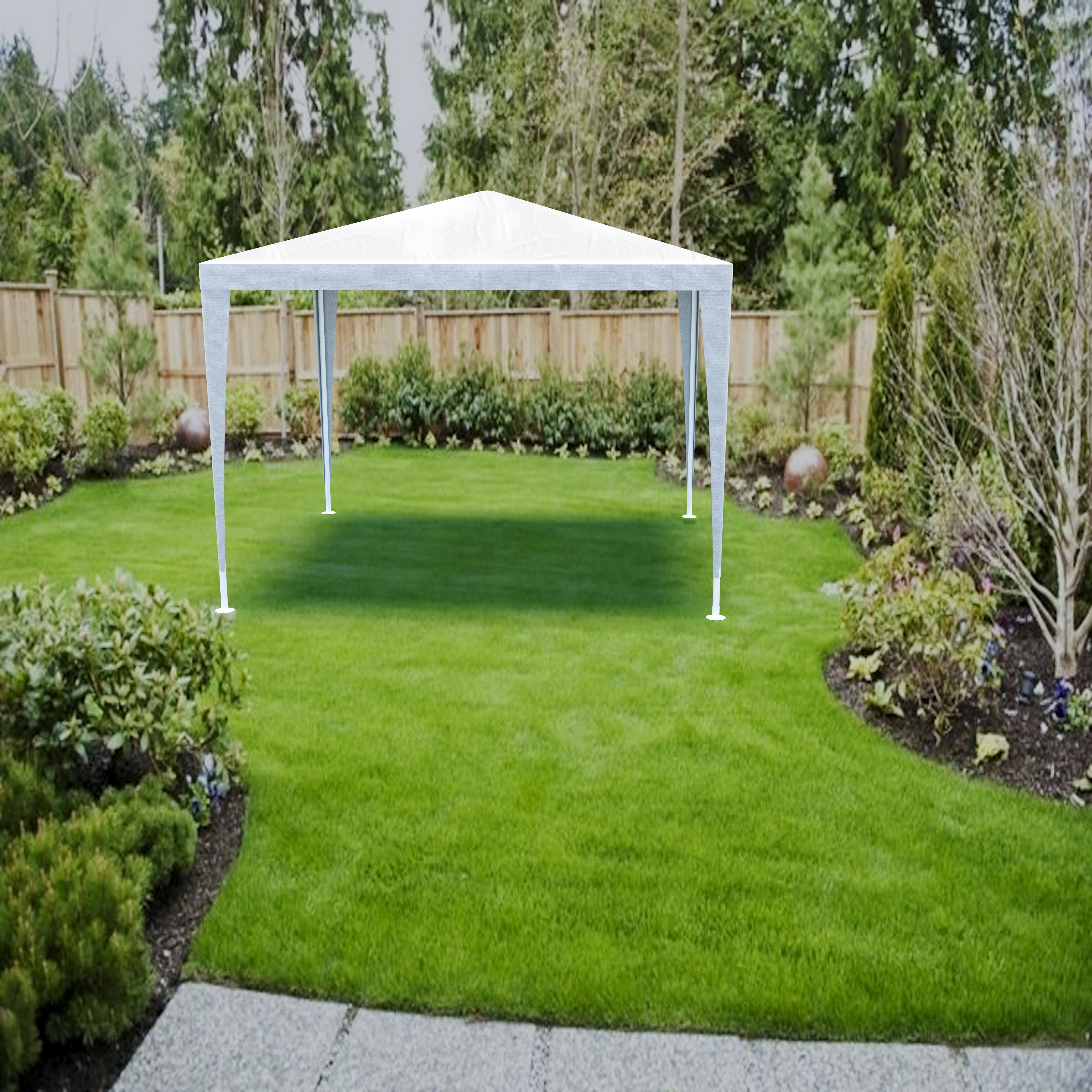 Gazebo 3 X 3 Metri Struttura In Acciaio Copertura In PE 110 Gr/m² Impermeabile Idrorepellente Resistente Raggi Solari UV Tenda Ombrellone Per Fiere Pic Nic Campeggio Esterno Giardino Piscina Bianco -Vendite VIDAXL AAHKMJXYDAFdJAOAIMEbOAch7w5JgkD56B5b mYl T9Isf4DCJN 5REyQjePMyCh luu0LPx1CwyB13gljfhsMAwqIz19Zdo YpAIps9MrBDK82b375VRt64cyF825X8m0Y=