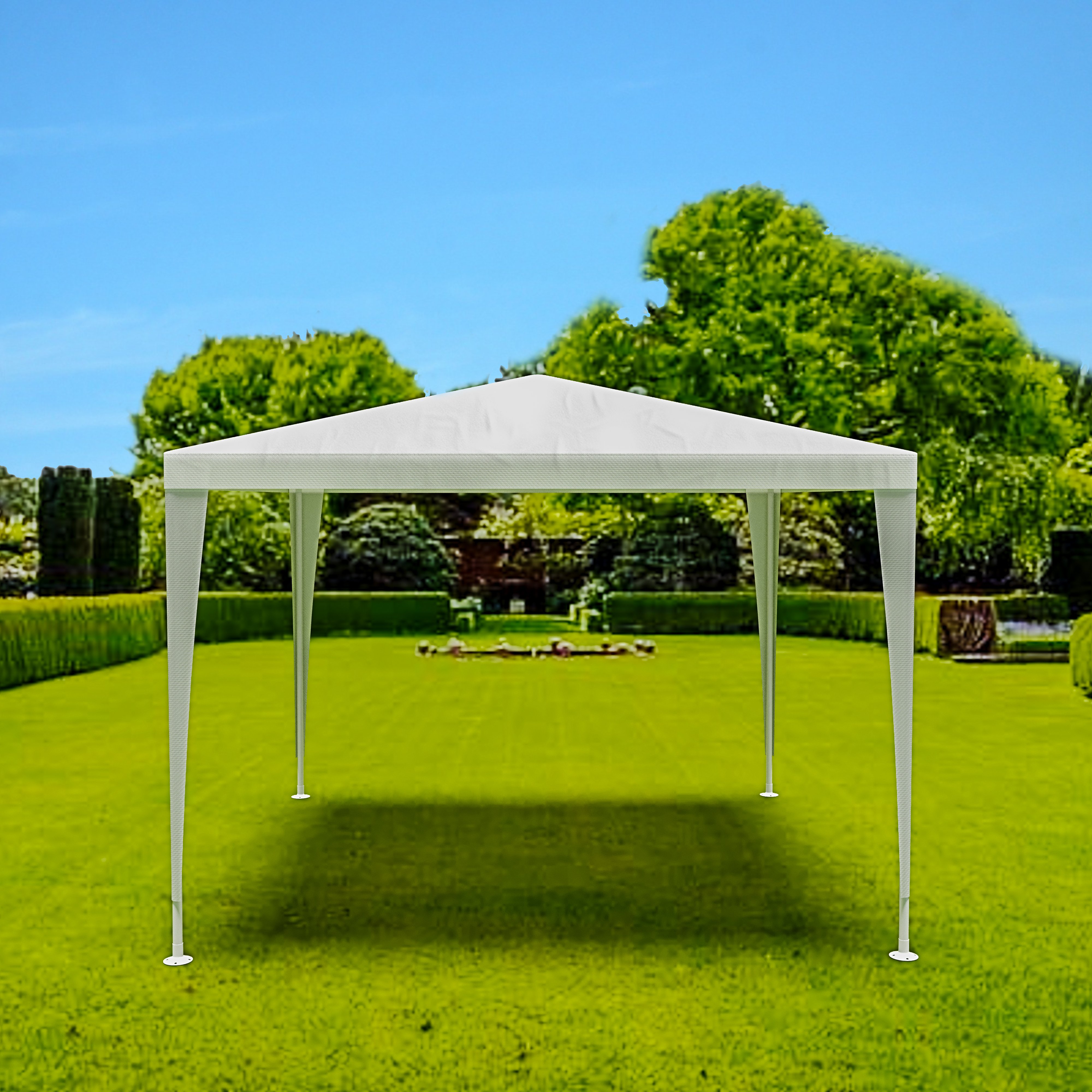 Gazebo 3 X 3 Metri Struttura In Acciaio Copertura In PE 110 Gr/m² Impermeabile Idrorepellente Resistente Raggi Solari UV Tenda Ombrellone Per Fiere Pic Nic Campeggio Esterno Giardino Piscina Bianco -Vendite VIDAXL AAHKMJXYDAFdJAOAIMEbOAch7w5JgkD56B5b mYl T9Isf4DCJN 5REyQjePMyCh luu0LPx1CwyB13gljfhsMAwqIz19Zdo YpAIps9MrBDK9BBvGj 9auDBN0A0Ztl92o=