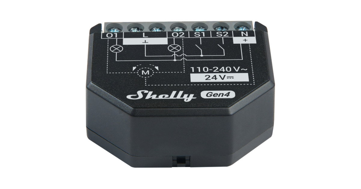 Shelly 2PM Gen4 - Misurazione Energetica 2 Canali