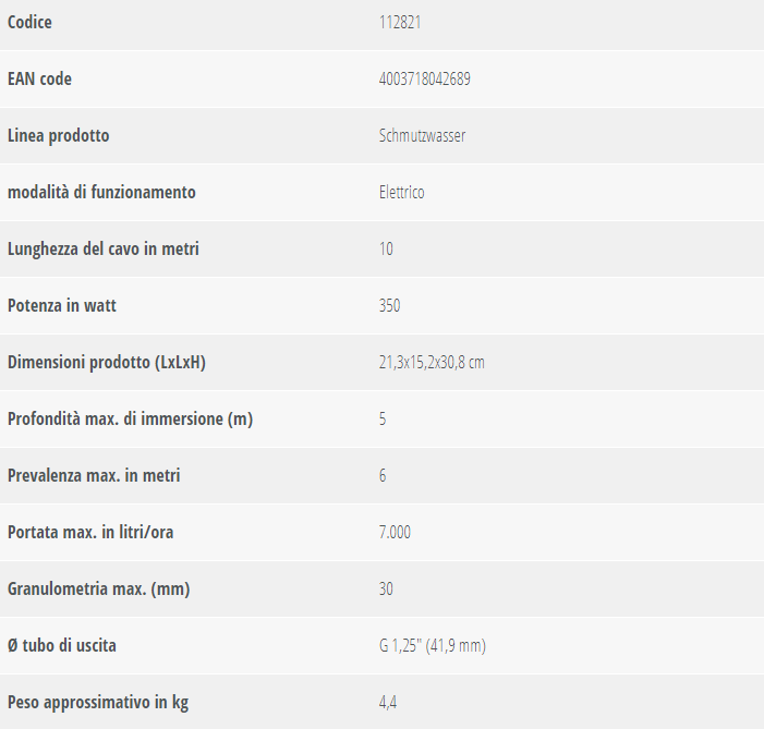 Pompa sommersa AL-KO Drain 7000