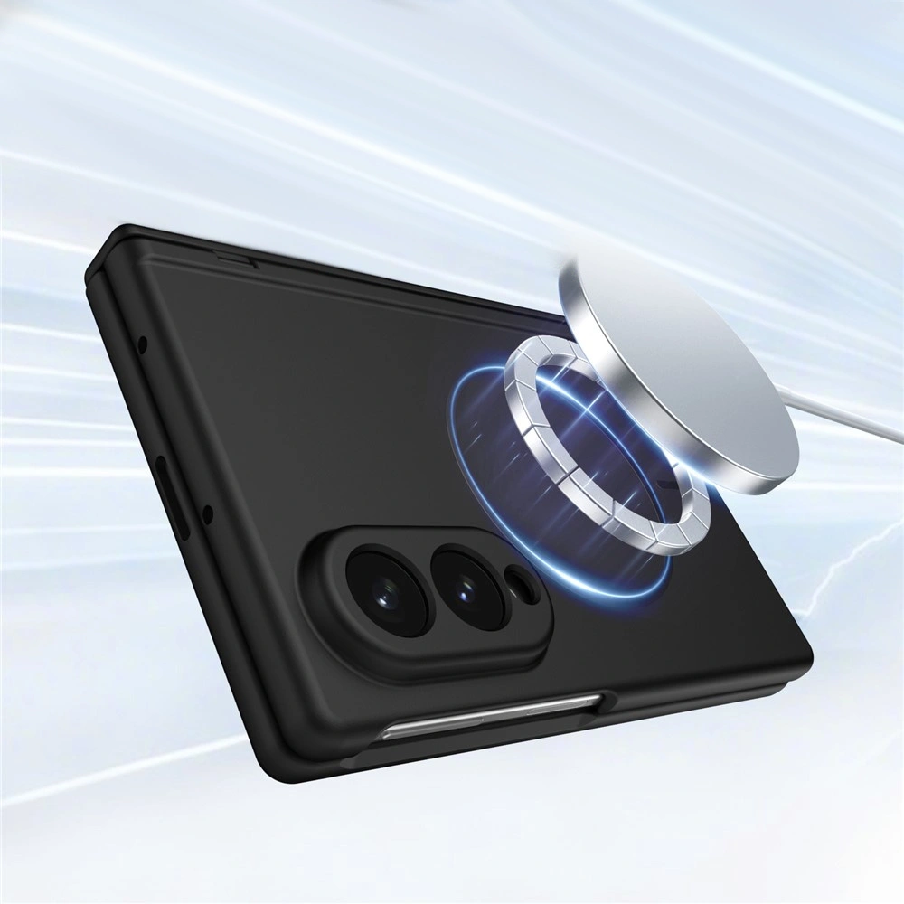 Custodia per Samsung Galaxy Z Fold 8, con vetro per lo schermo esterno, per MagSafe, nera