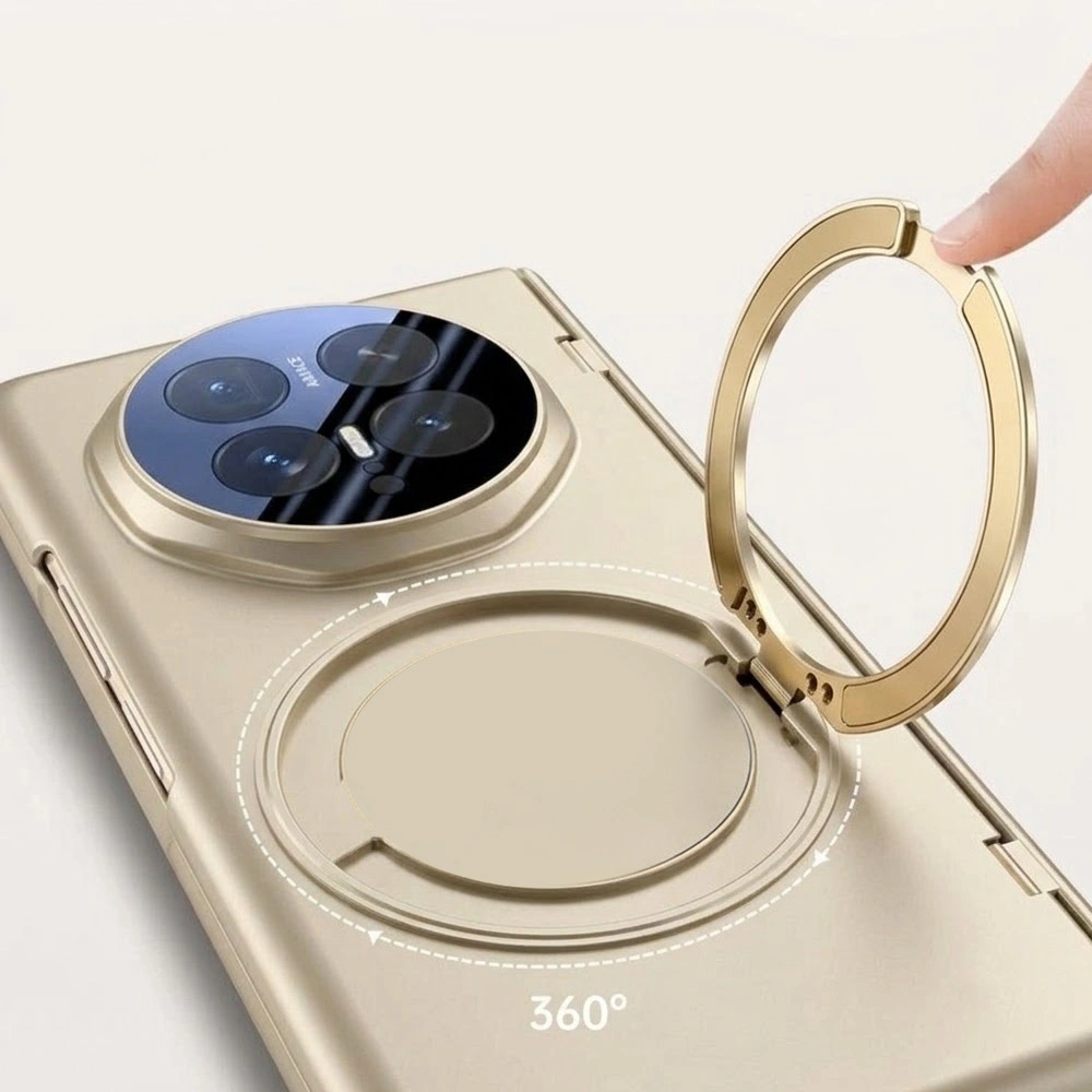 Funda para Honor Magic V6, con soporte y cristal integrado, para MagSafe, dorado