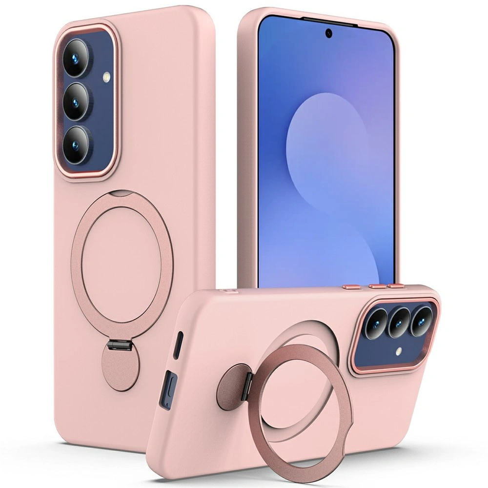 Custodia per Samsung Galaxy A27 5G, con supporto, per MagSafe, rosa