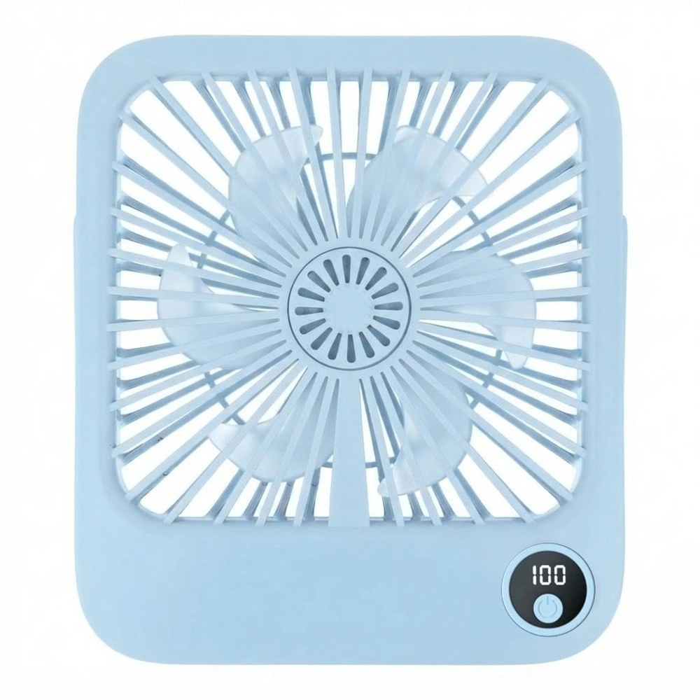 Ventilador de escritorio, W30, con soporte ajustable, azul