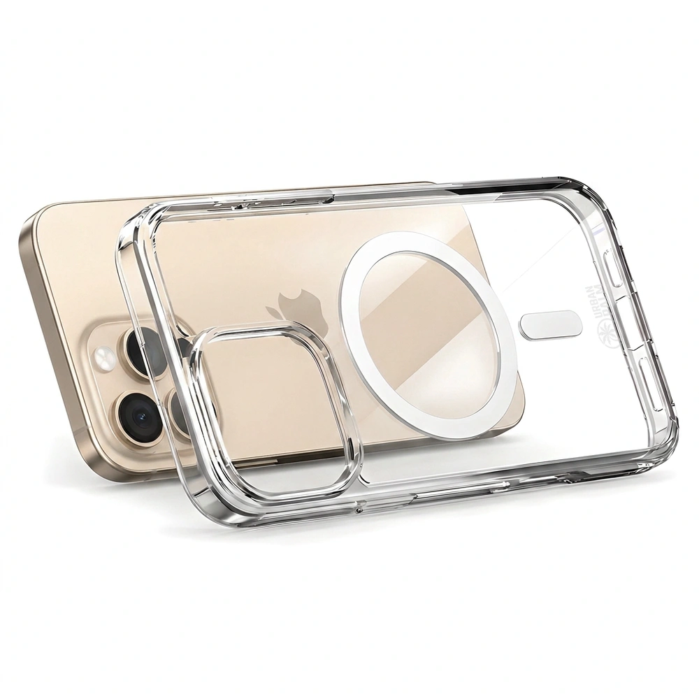 UrbanPalm Hülle für iPhone 16 Pro Max, für MagSafe, Transparent