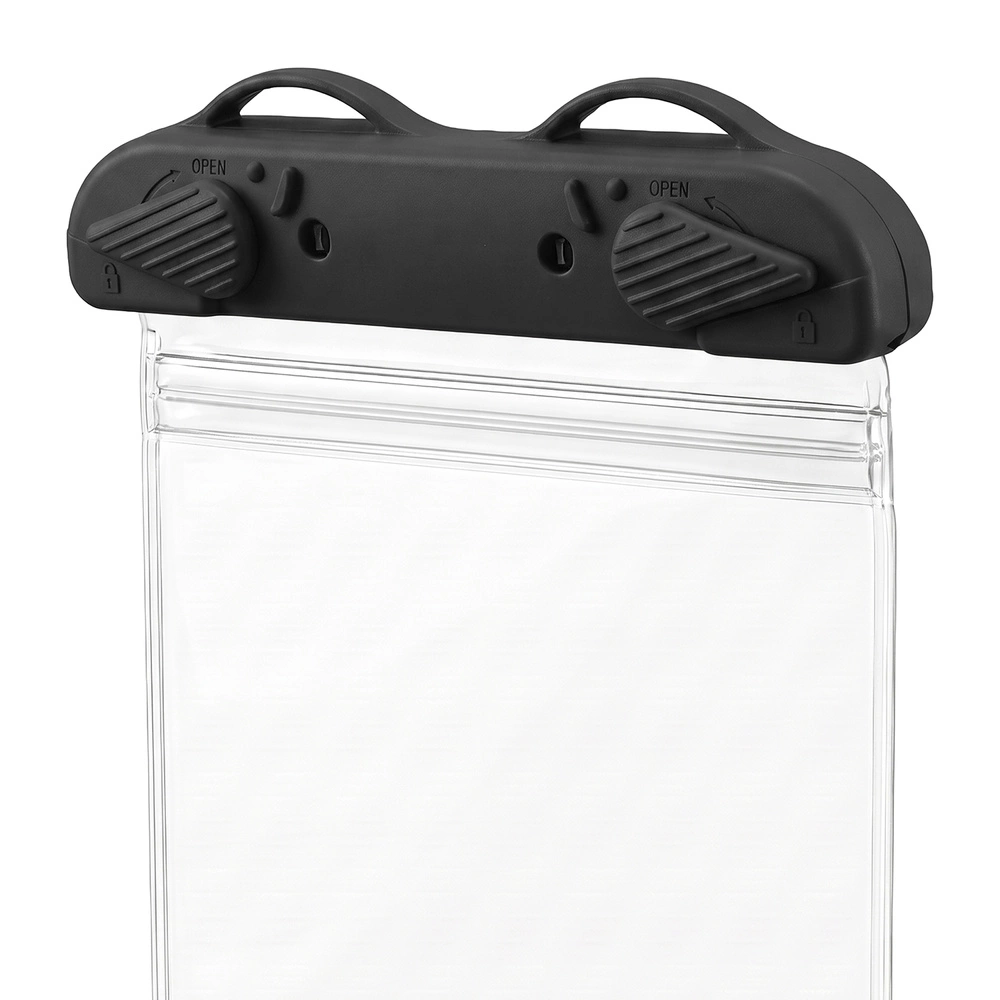 Funda impermeable para teléfono IPX8, universal, arcoíris, negro