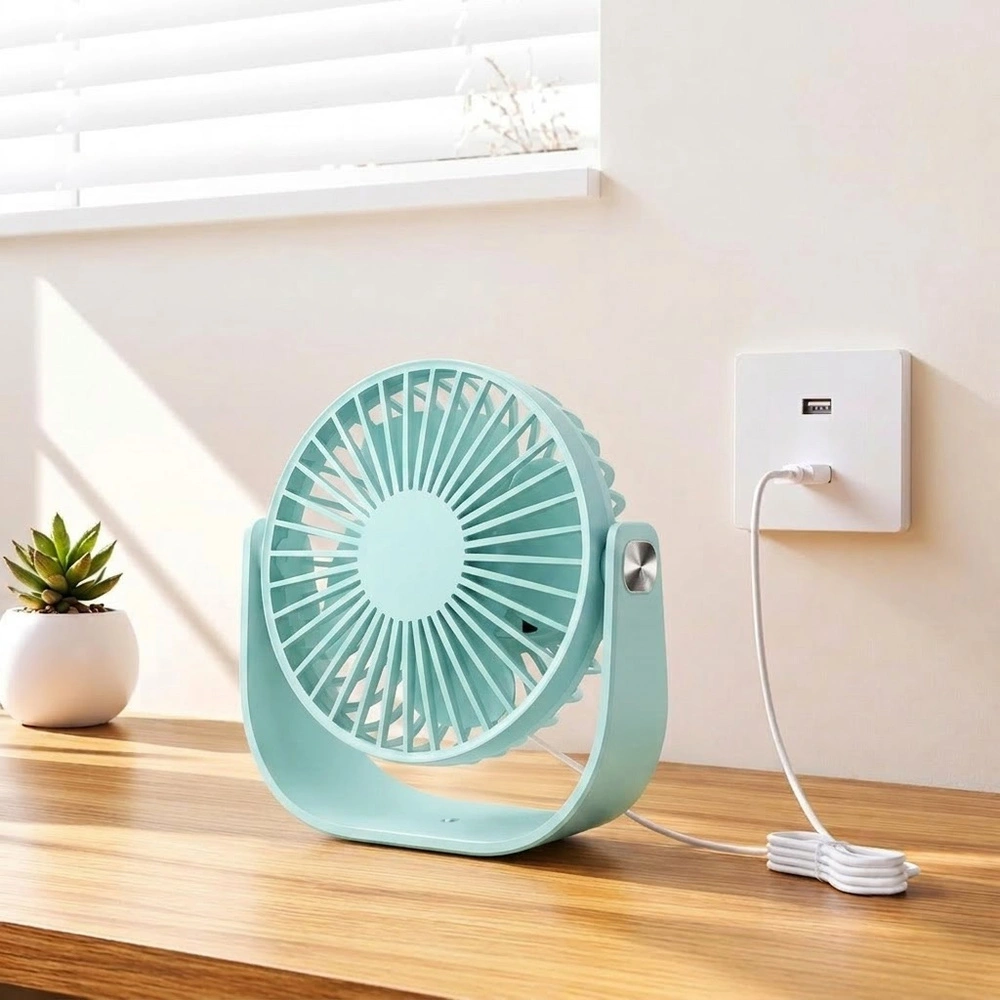 Ventilador de escritorio, LLD-F82, azul
